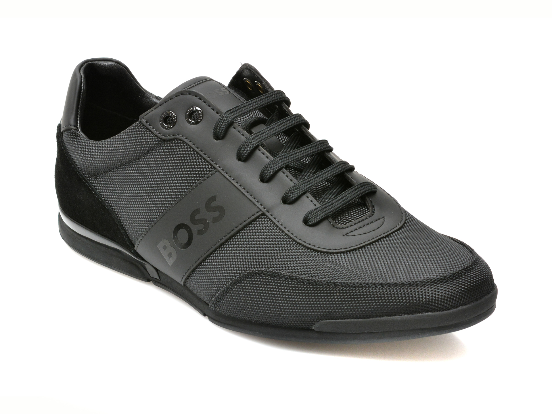 Pantofi sport HUGO BOSS negri, 364, din material textil Hugo Boss imagine 2022 13clothing.ro