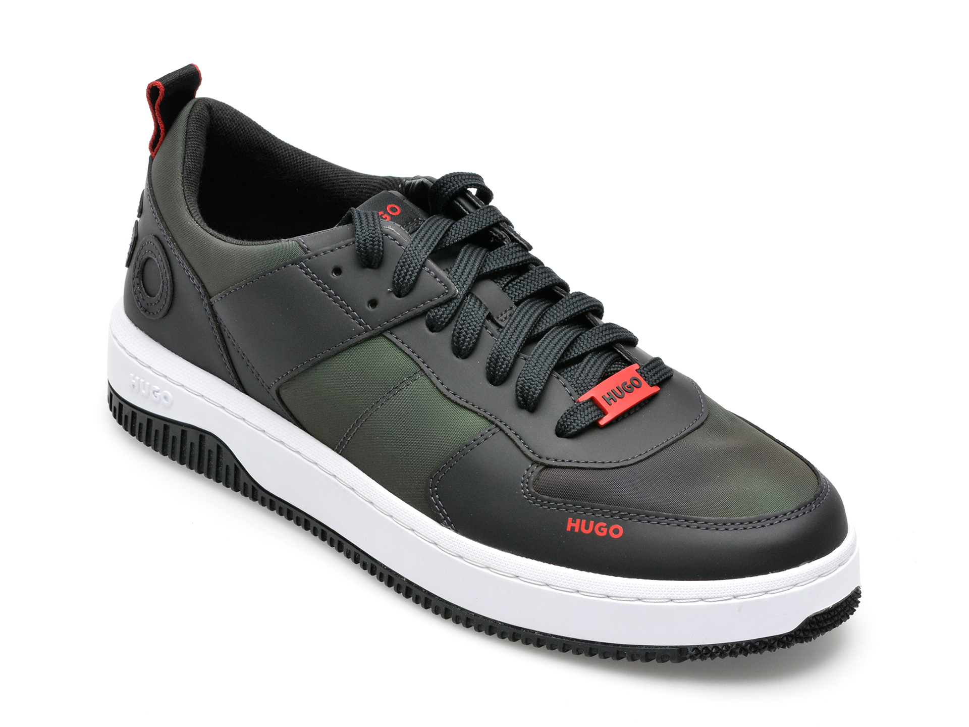 Pantofi sport HUGO kaki, 3118, din material textil imagine reduceri black friday 2021 HUGO