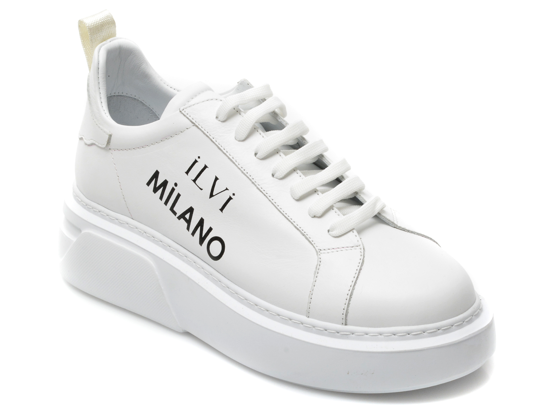 Pantofi sport ILVI albi, 228, din piele naturala /femei/pantofi