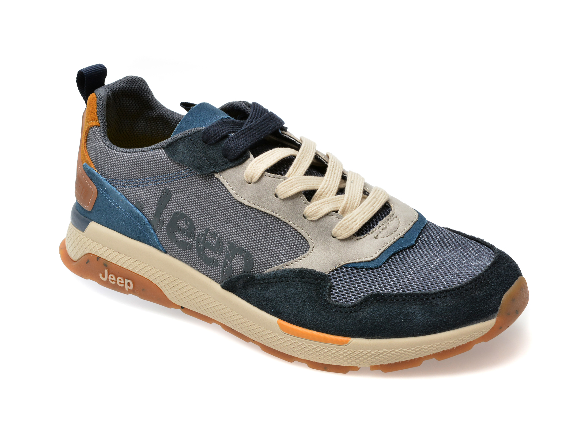 Pantofi sport JEEP albastri, 41020, din material textil
