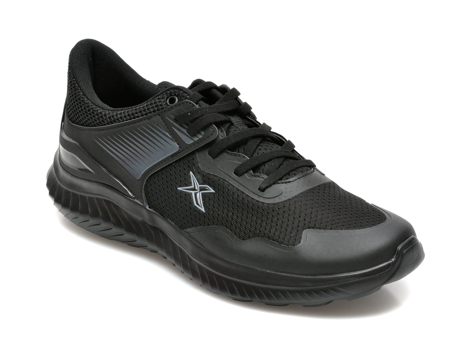 Pantofi sport KINETIX negri, Enduro, din material textil imagine Black Friday 2021