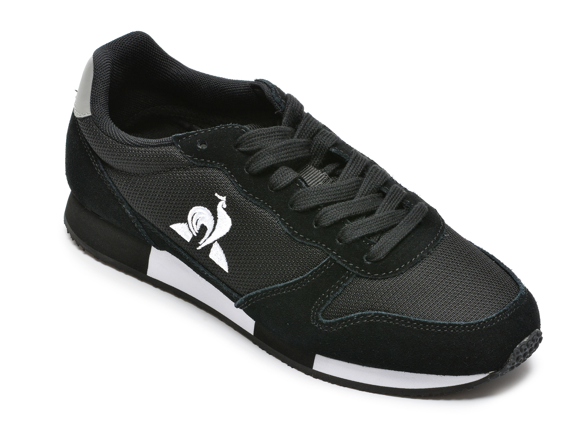 Pantofi sport LE COQ SPORTIF negri, 2210117, din material textil si piele intoarsa /barbati/pantofi