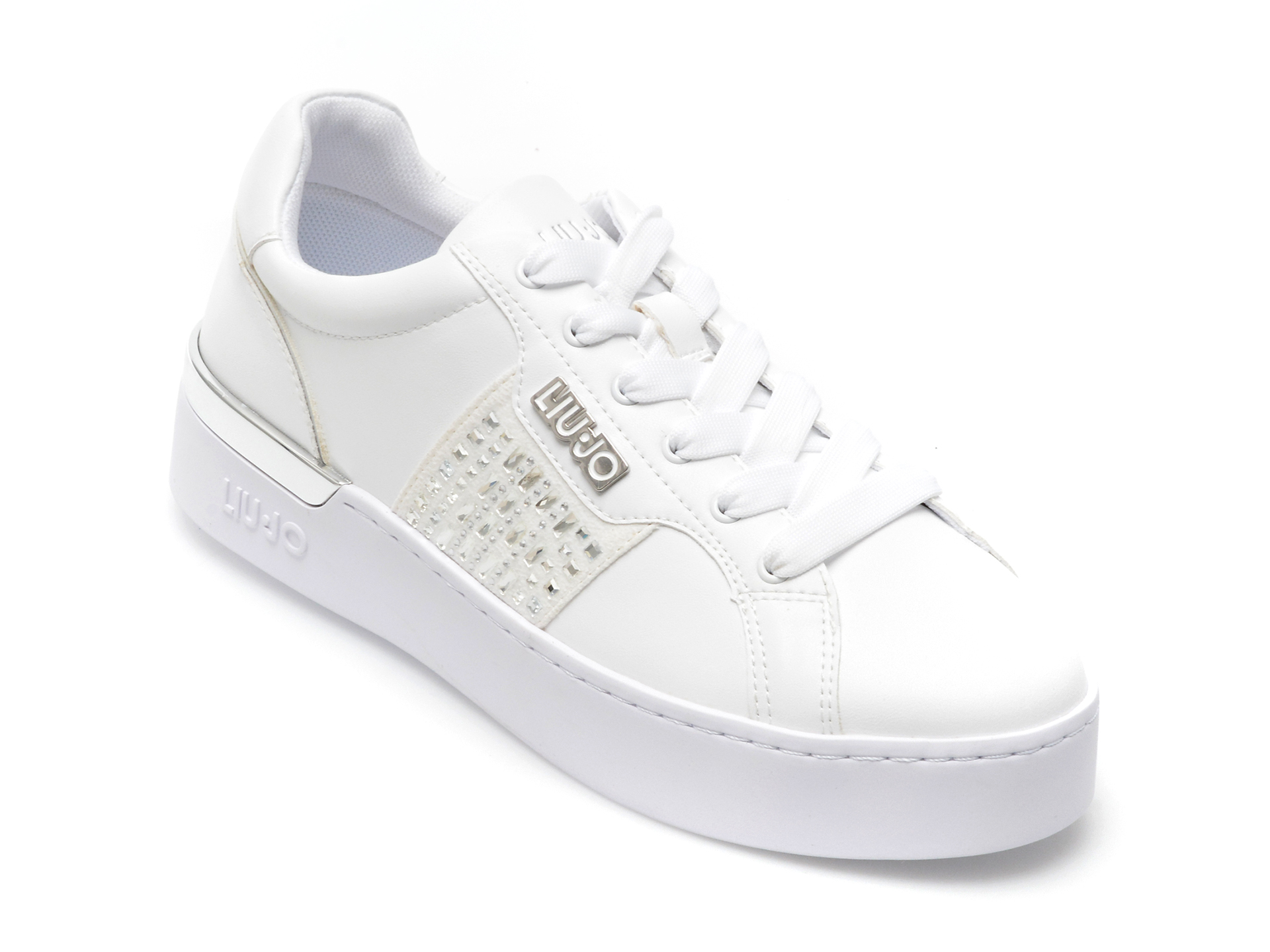 Pantofi sport LIU JO albi, SILV85, din piele ecologica /femei/pantofi imagine super redus 2022