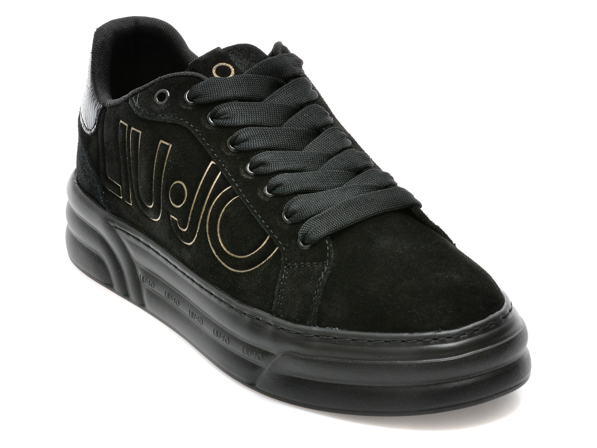 Pantofi sport LIU JO negri, CLEO09, din piele intoarsa /femei/pantofi imagine noua