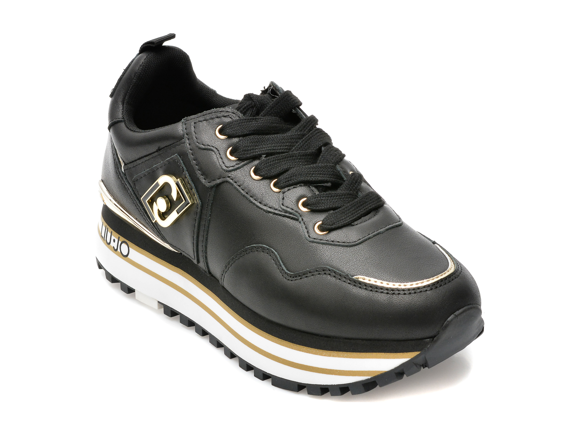 Pantofi sport LIU JO negri, MAXWO01, din piele naturala /femei/pantofi /femei/pantofi