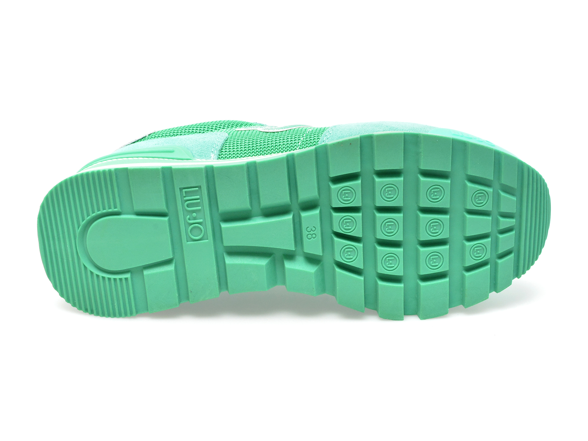 Pantofi sport LIU JO verzi, AMAZI16, din material textil si piele intoarsa