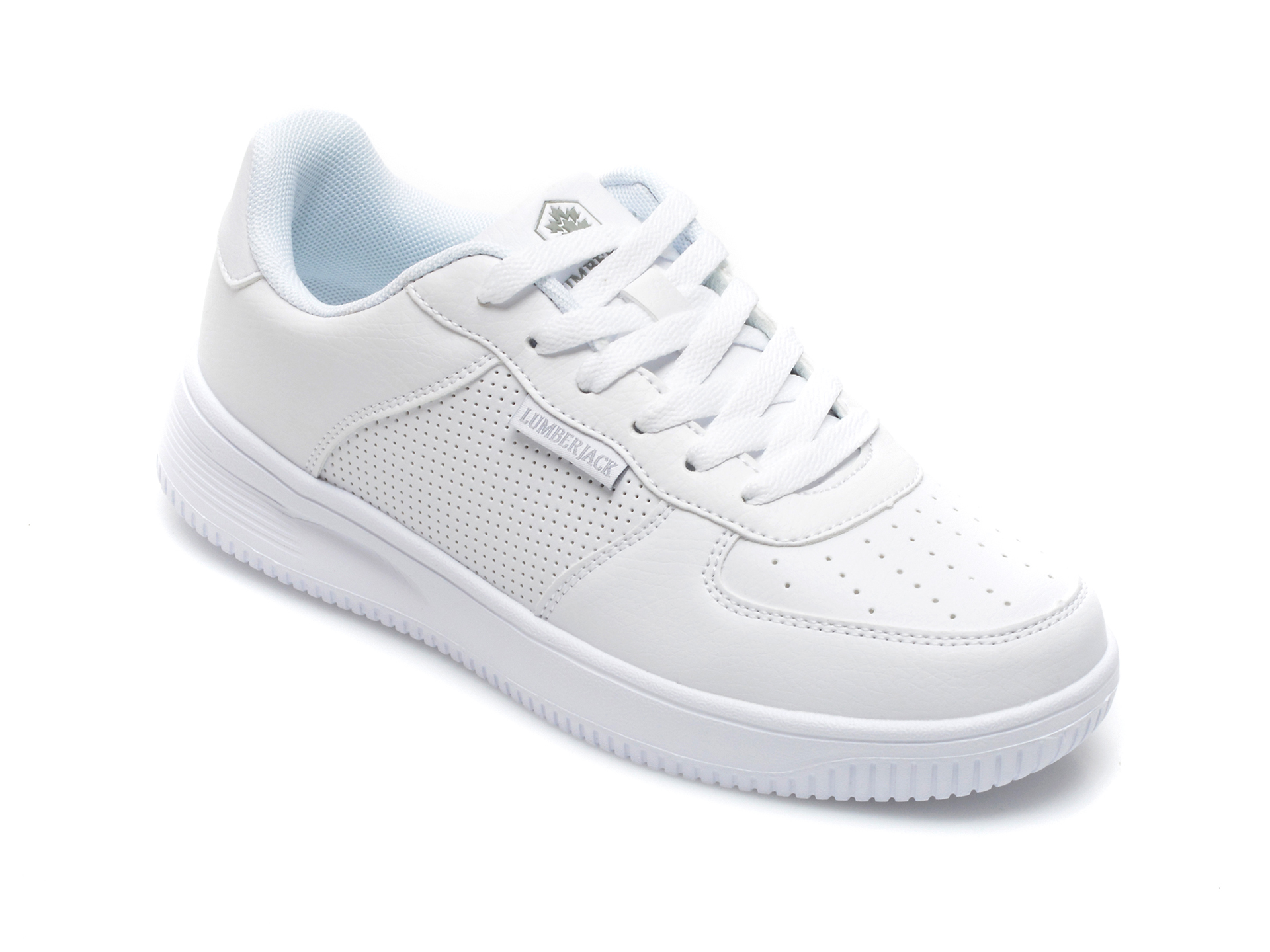 Pantofi sport LUMBERJACK albi, 7041002, din piele ecologica