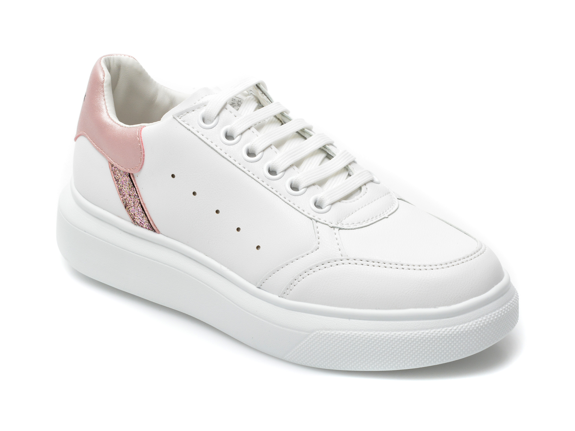 Pantofi sport LUMBERJACK albi, B611002, din piele ecologica imagine Black Friday 2021