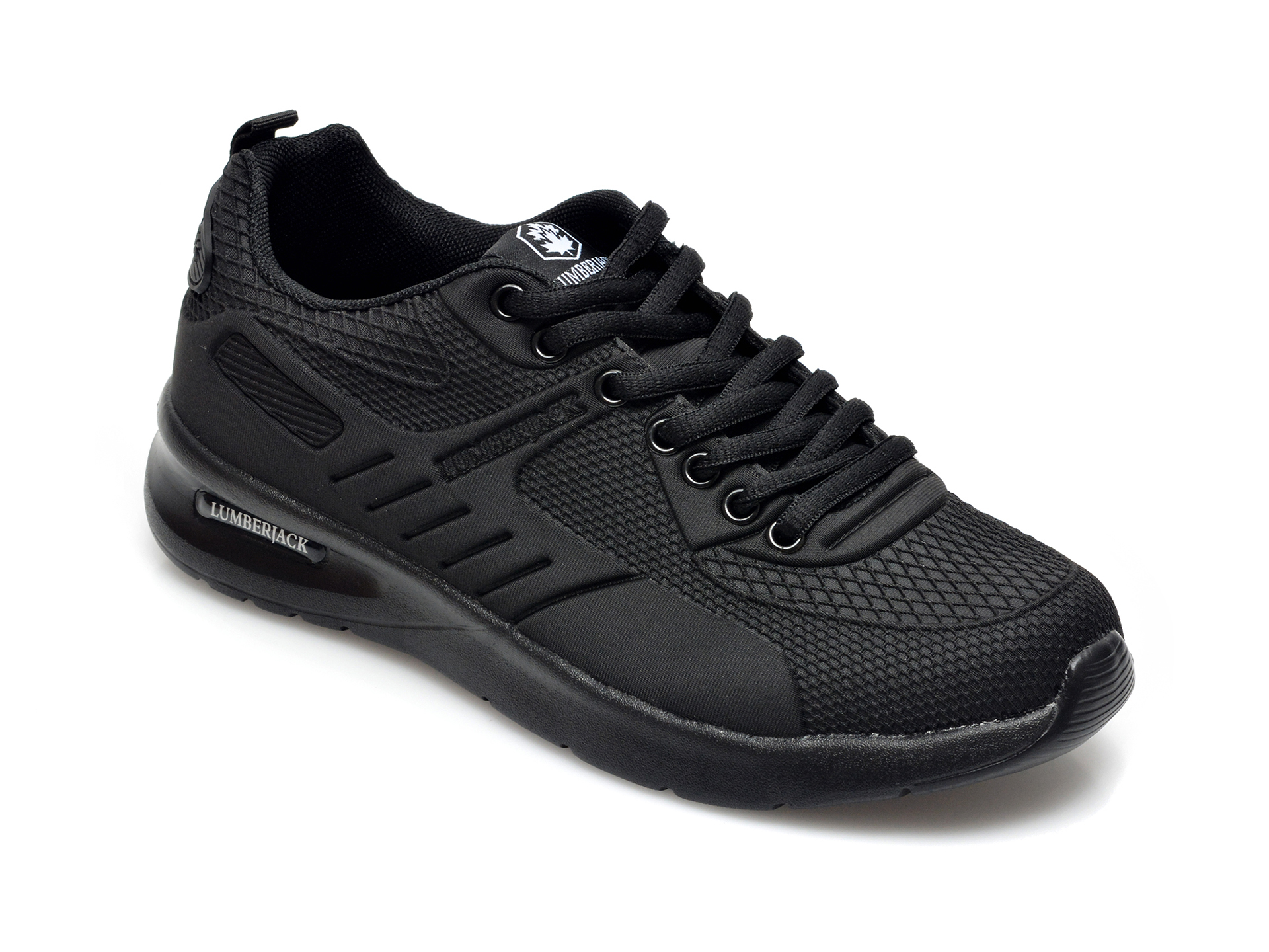 Pantofi sport LUMBERJACK negri, 6281003, din material textil imagine Black Friday 2021