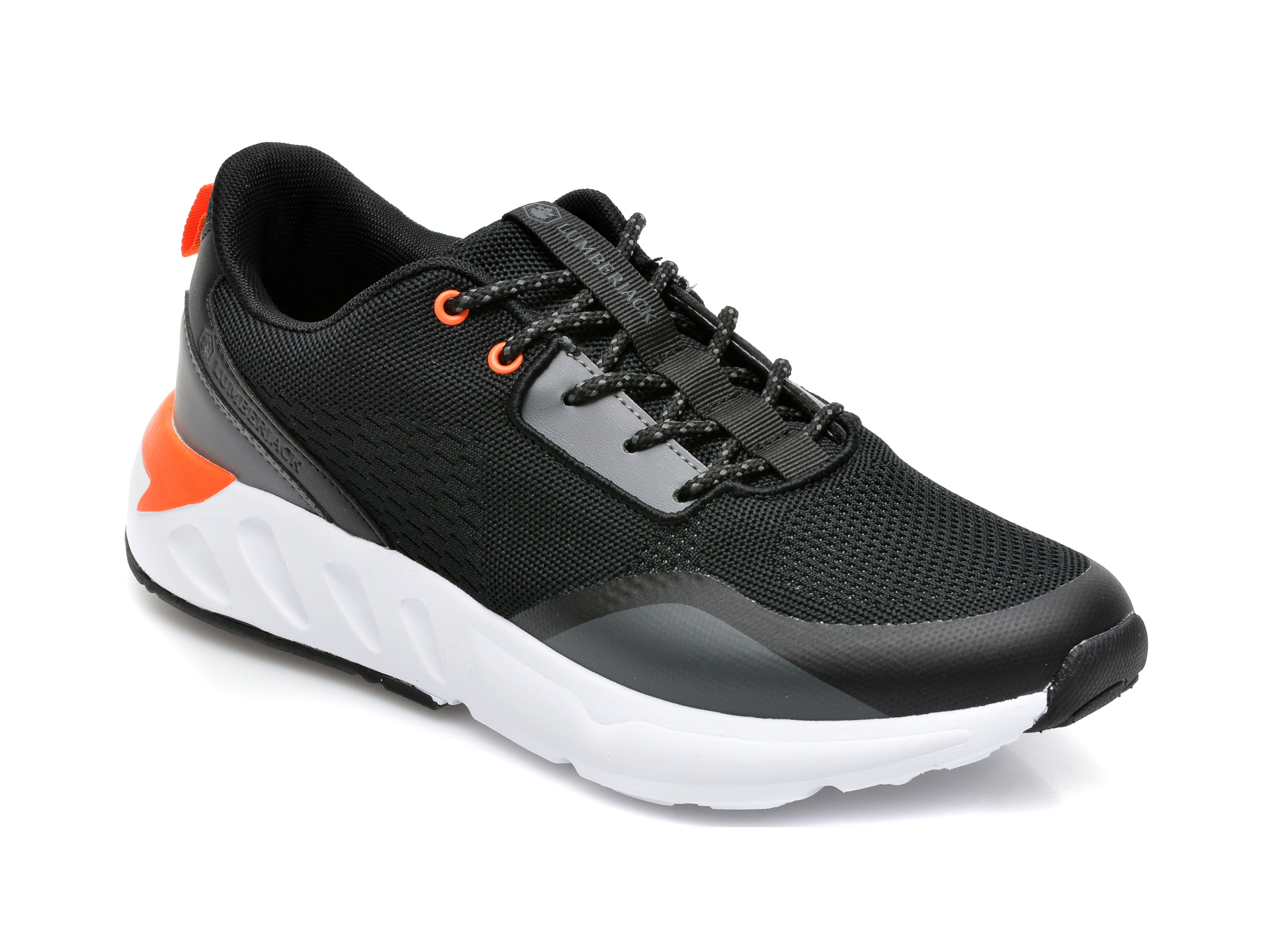 Pantofi sport LUMBERJACK negri, 8451001, din material textil imagine Black Friday 2021