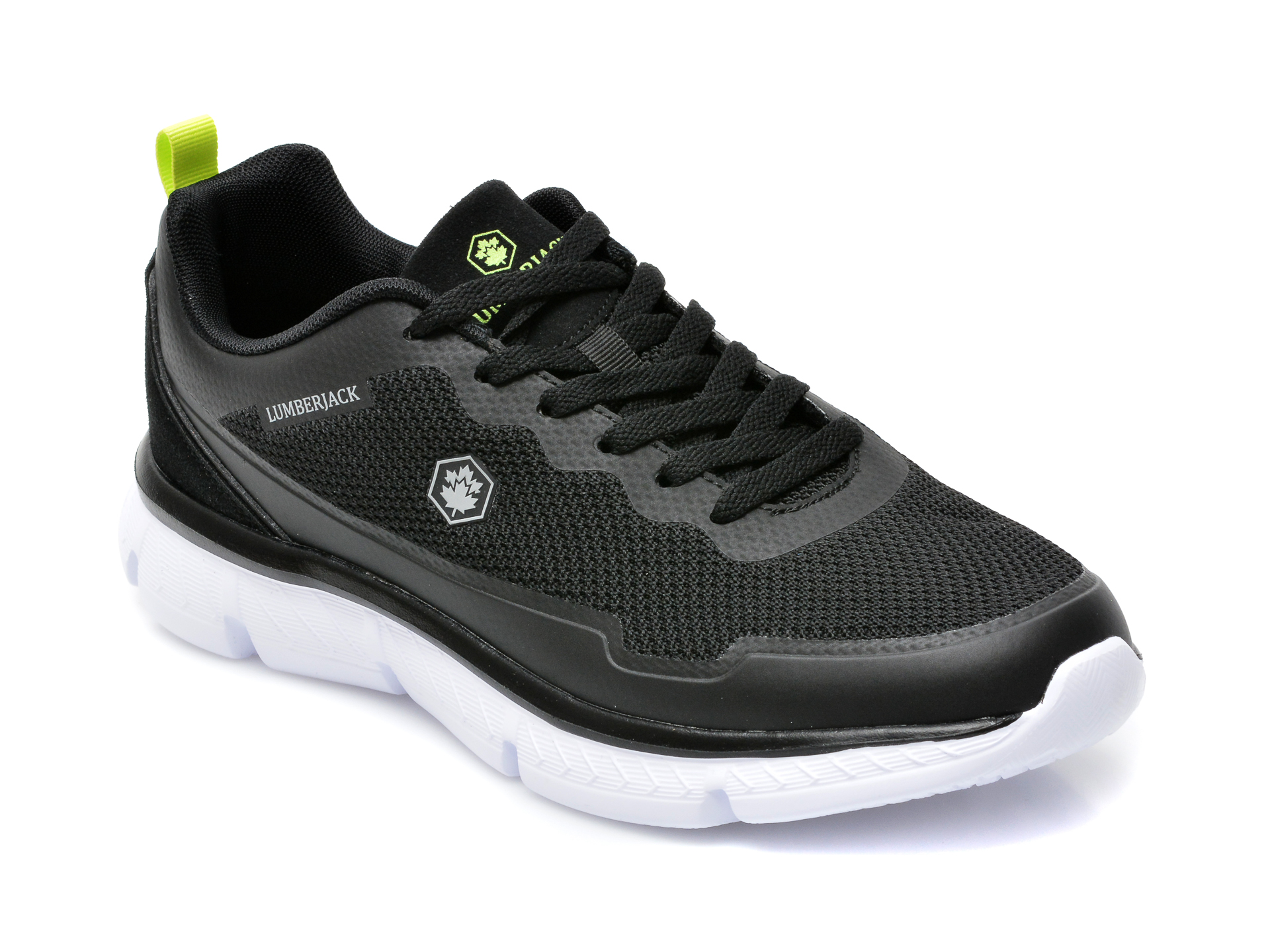 Pantofi sport LUMBERJACK negri, A971002, din material textil imagine Black Friday 2021