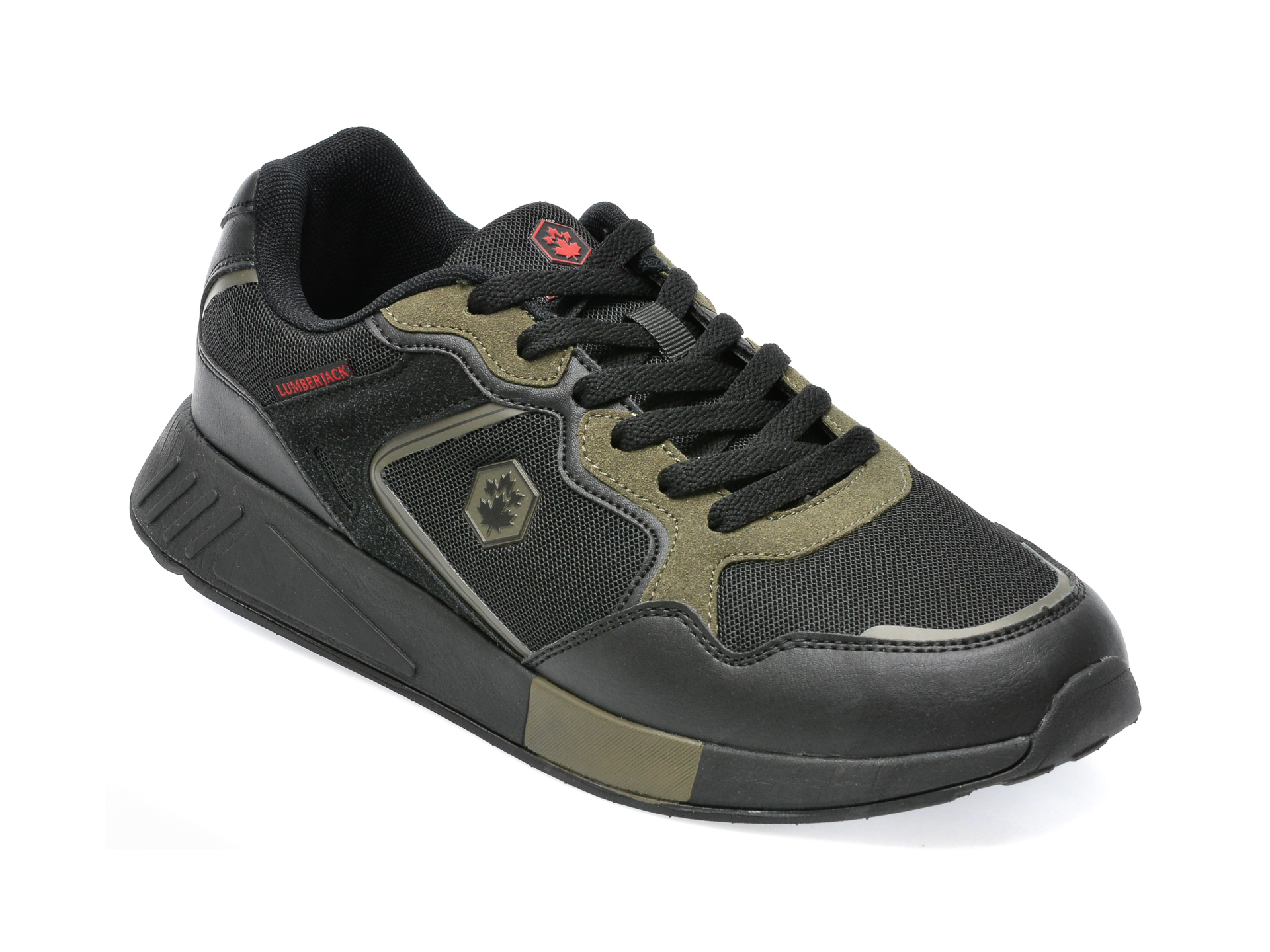 Pantofi sport LUMBERJACK negri, F651002, din material textil /barbati/pantofi imagine super redus 2022