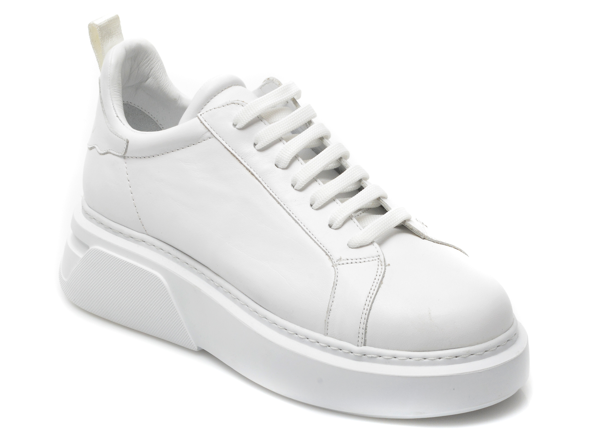 Pantofi sport MAGNOLYA albi, 2291, din piele naturala /femei/pantofi