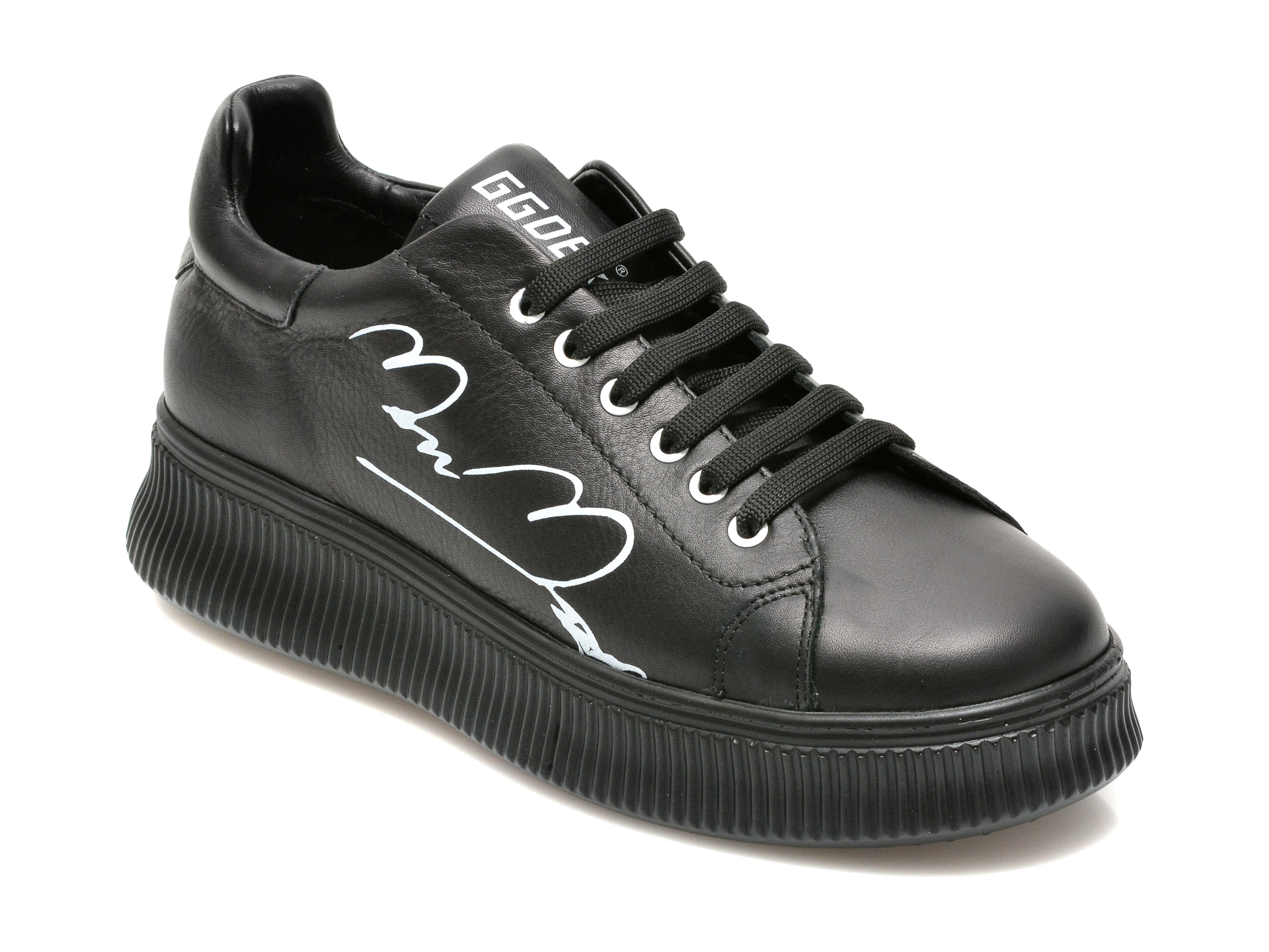 Pantofi sport MAGNOLYA negri, 4209, din piele naturala MAGNOLYA