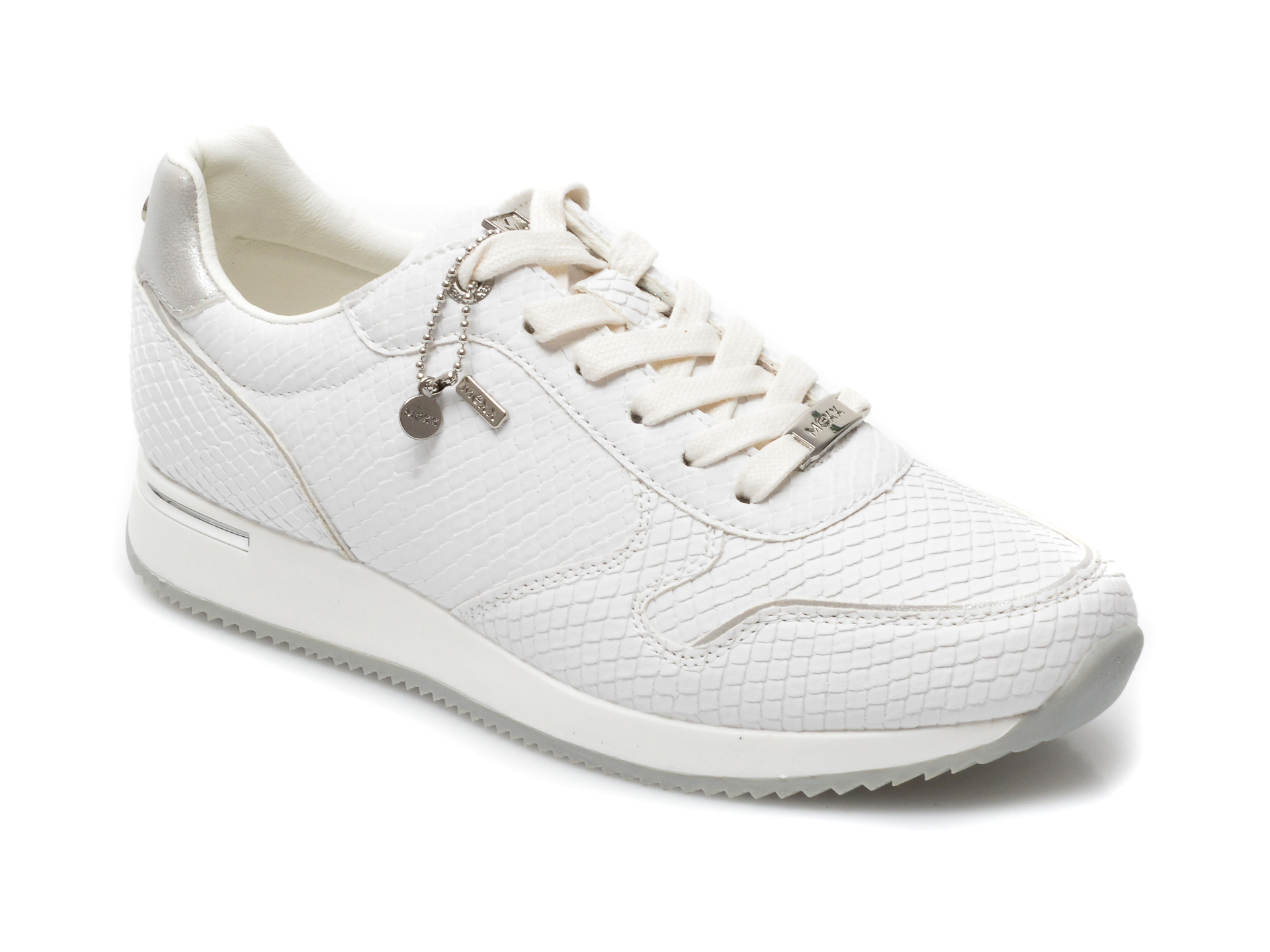 Pantofi sport MEXX albi, K0216, din piele ecologica imagine Black Friday 2021