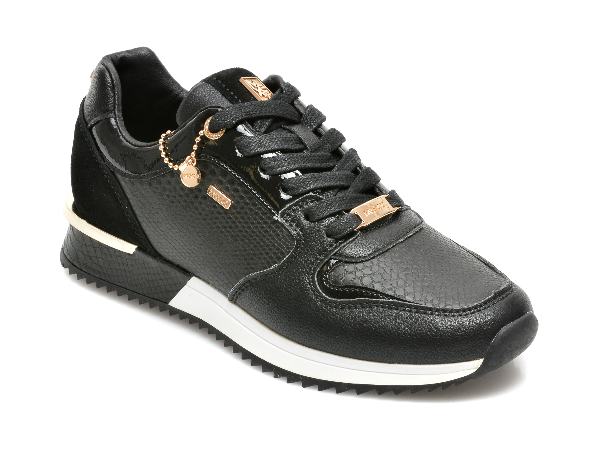 Pantofi sport MEXX negri, K0189, din piele ecologica Mexx