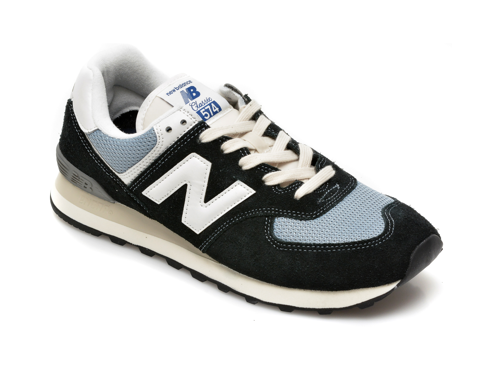 Pantofi sport NEW BALANCE negri, ML574, din material textil si piele intoarsa New Balance New Balance