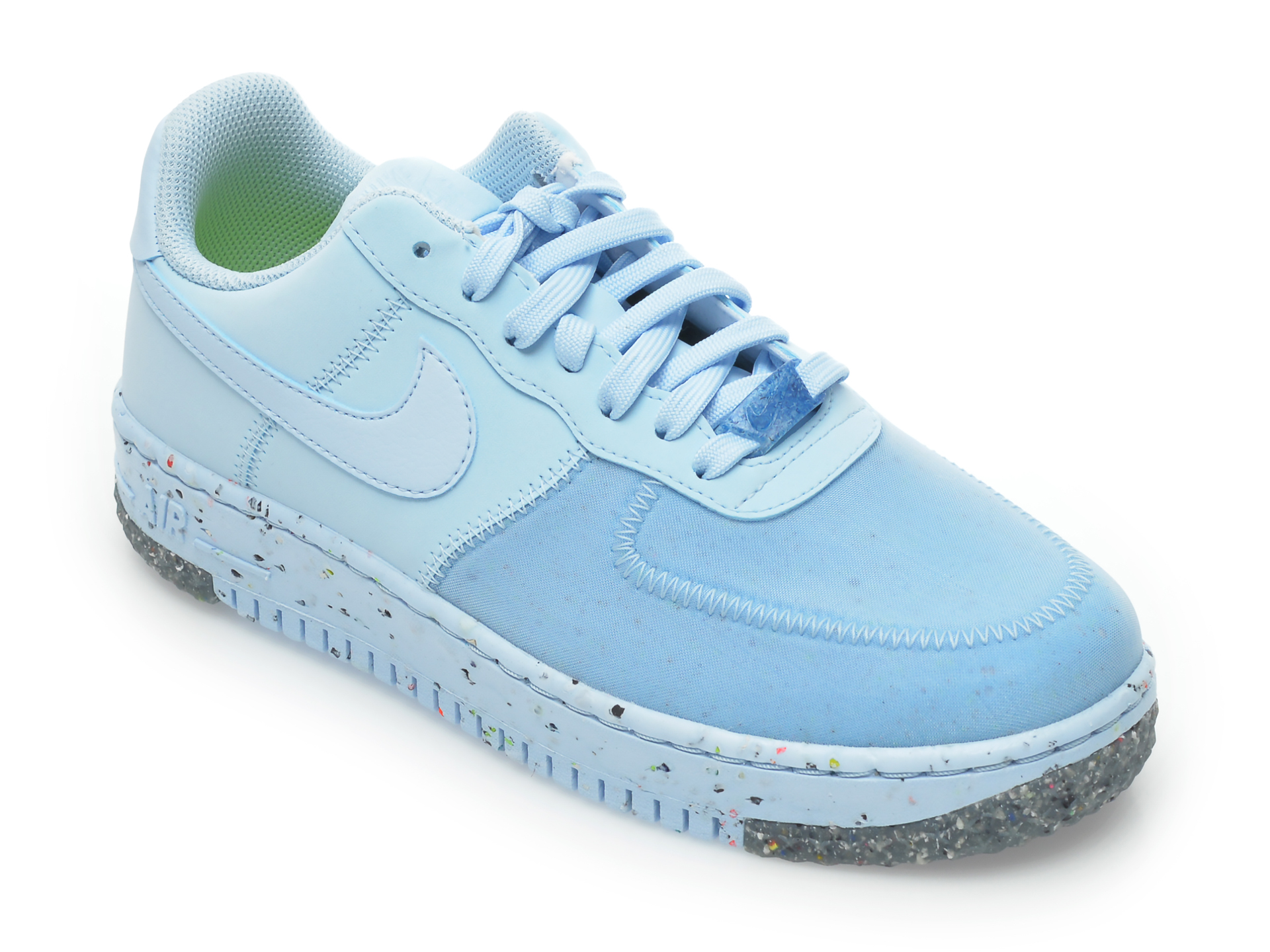 Pantofi sport NIKE albastri , W NIKE AIR FORCE 1 CRATER, din material textil si piele ecologica Nike