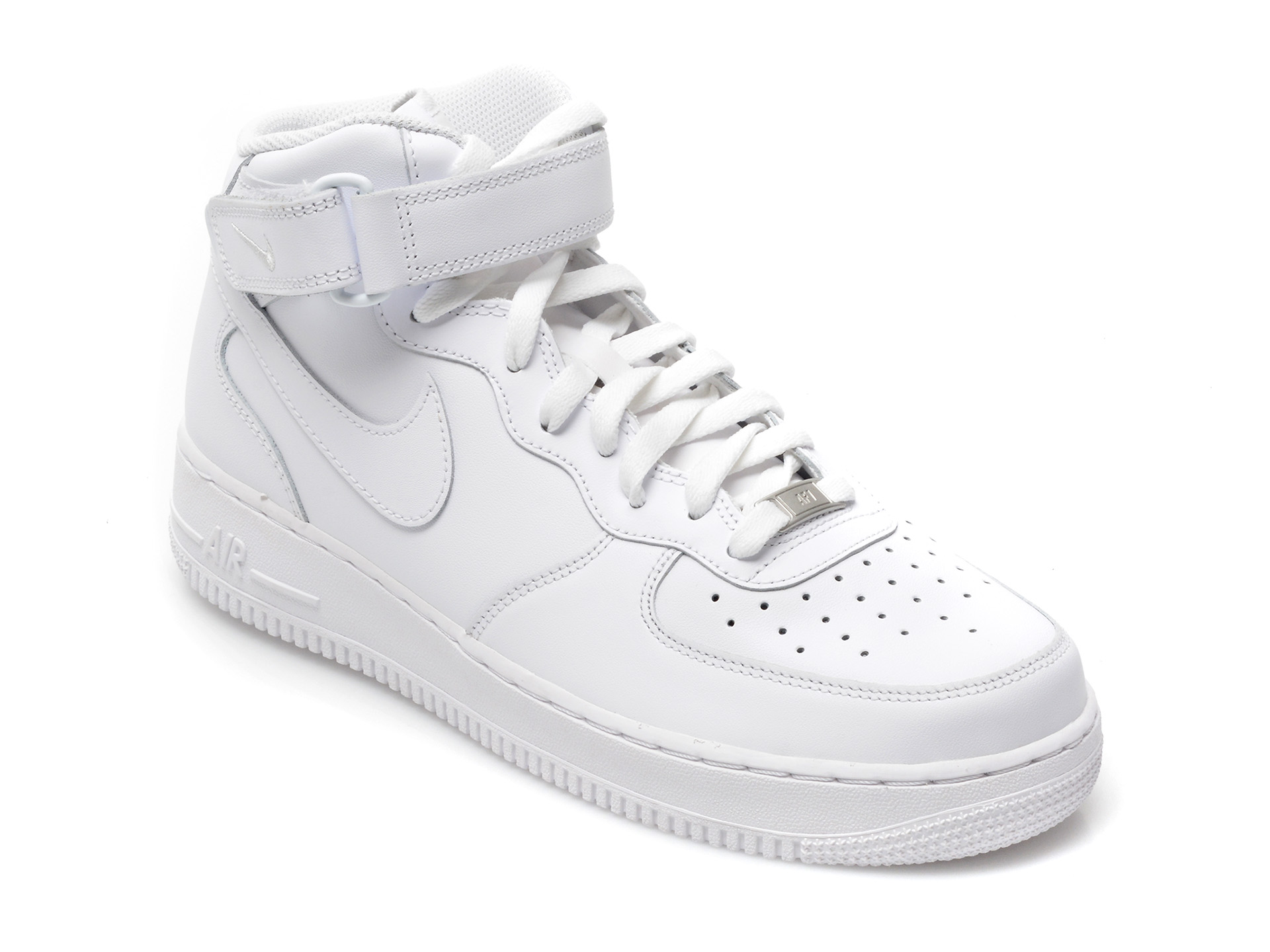 Pantofi sport NIKE albe, AIR FORCE 1 MID 07 LE, din piele naturala Nike