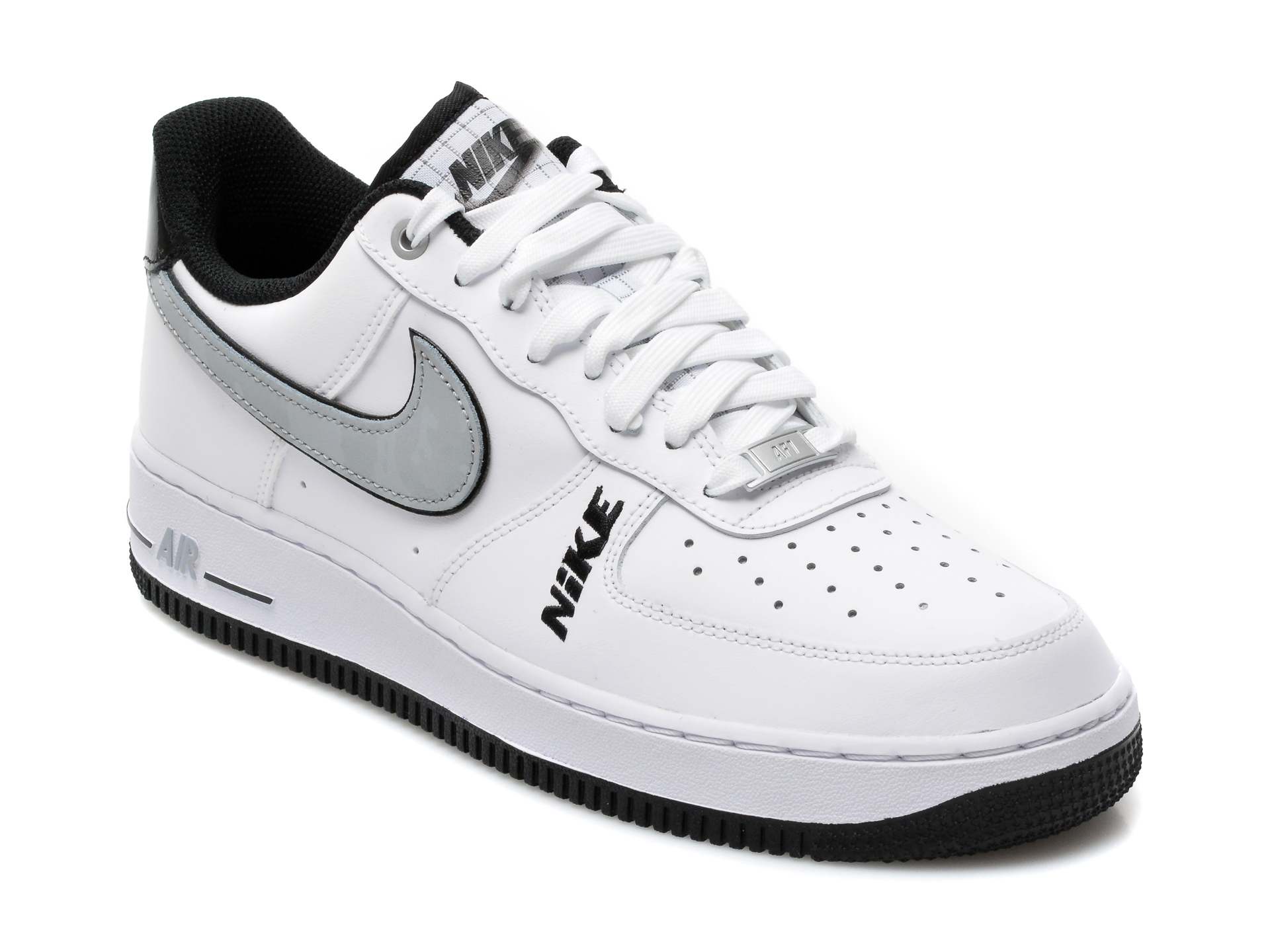 Pantofi sport NIKE albi, AIR FORCE 1 07 LV8, din piele naturala Nike