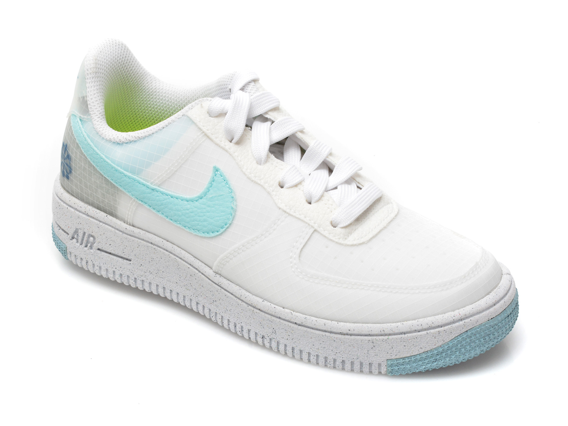 Pantofi sport NIKE albi, AIR FORCE 1 CRATER NN BG, din material textil imagine reduceri black friday 2021 Nike