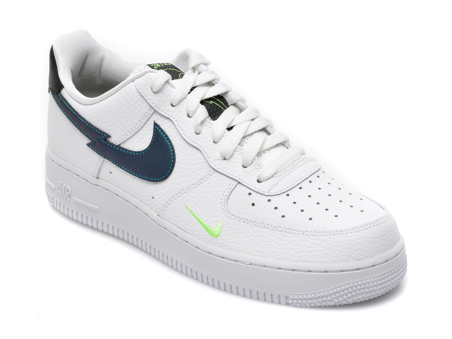 Pantofi sport NIKE albi, AIR FORCE 1 LOW, din piele ecologica Nike Nike