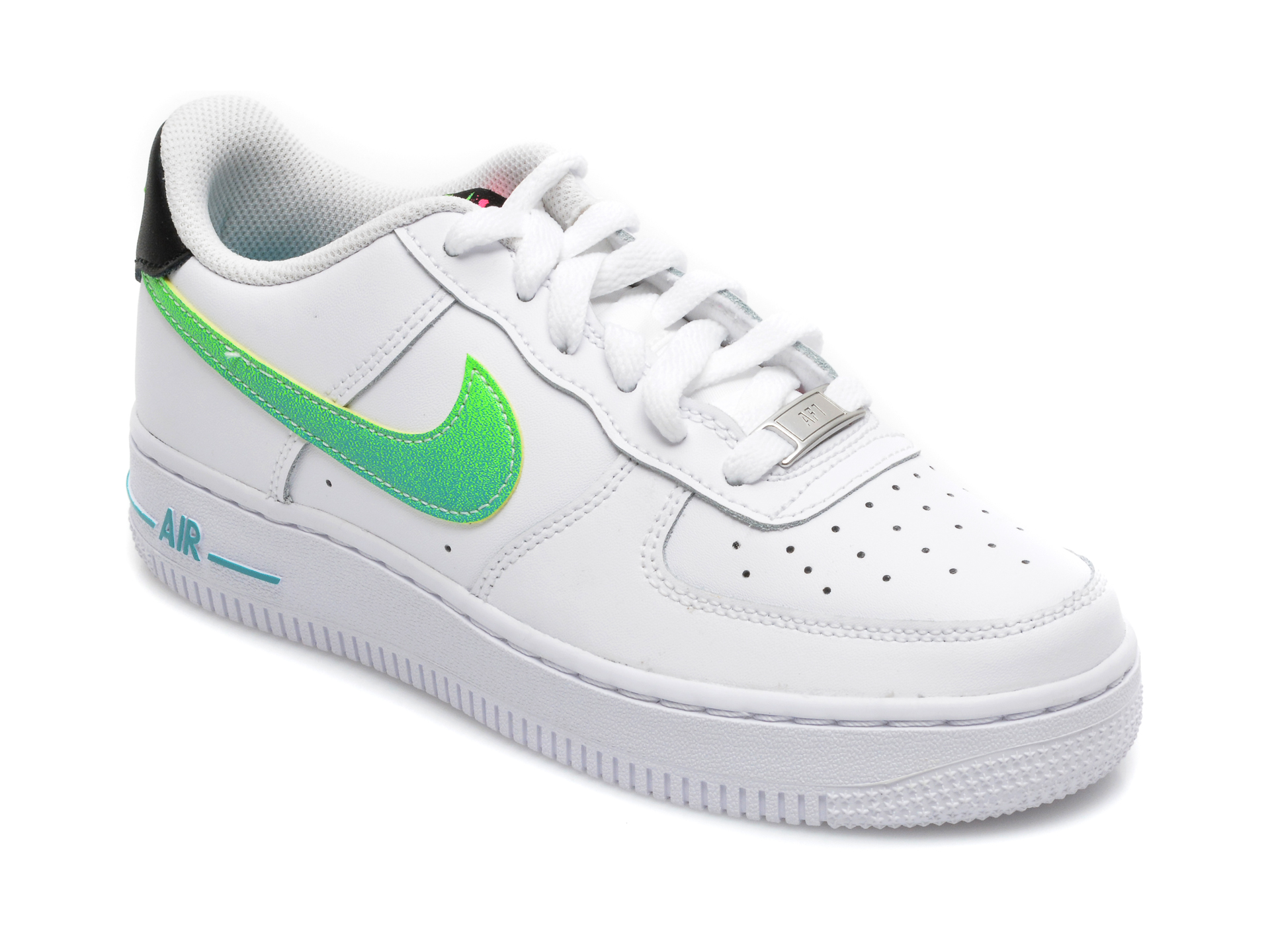 Pantofi sport NIKE albi, AIR FORCE 1 LV8 1 (GS), din piele ecologica Nike Nike