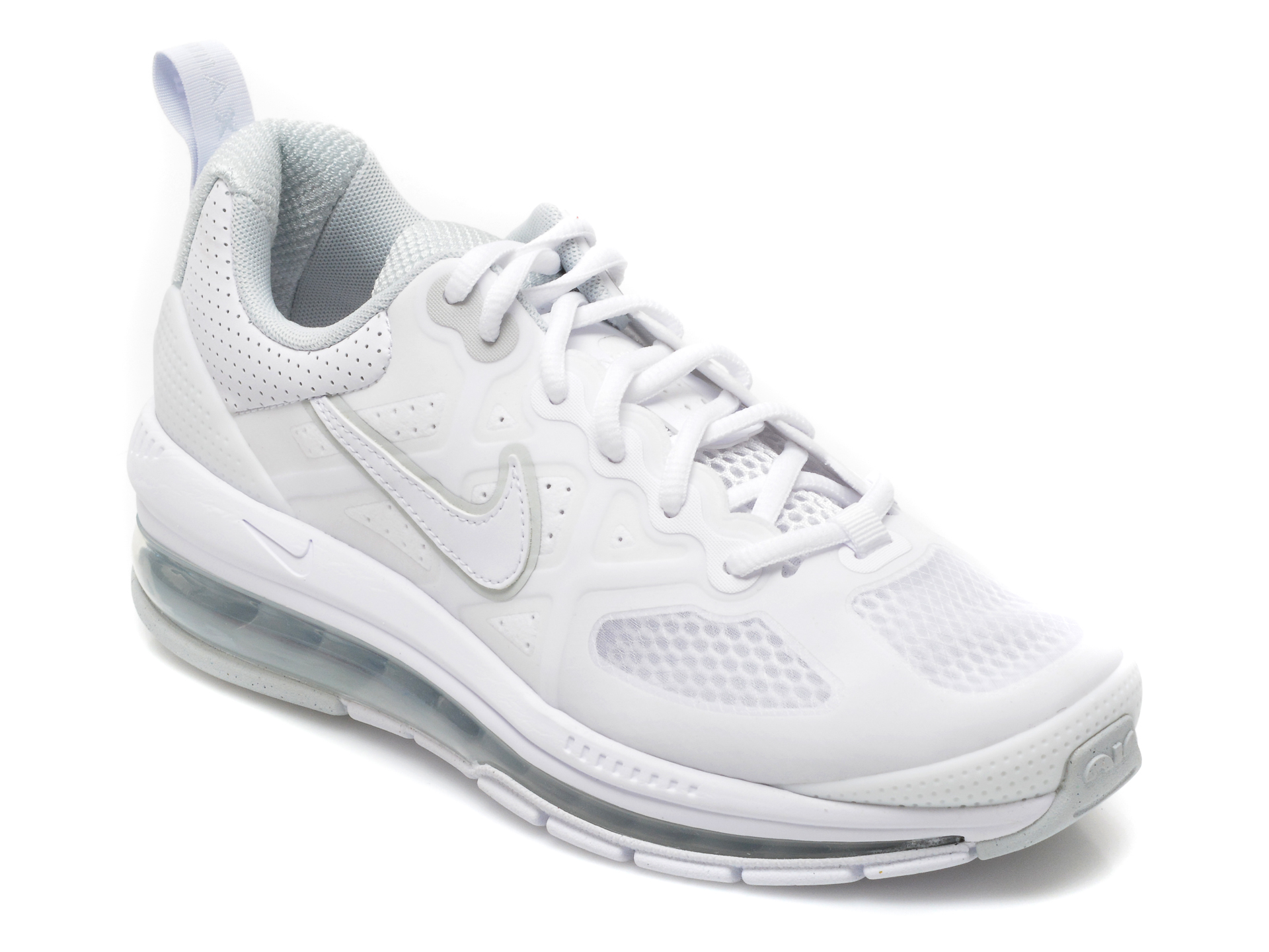 Pantofi sport NIKE albi, W AIR MAX GENOME, din material textil si piele ecologica Nike Nike