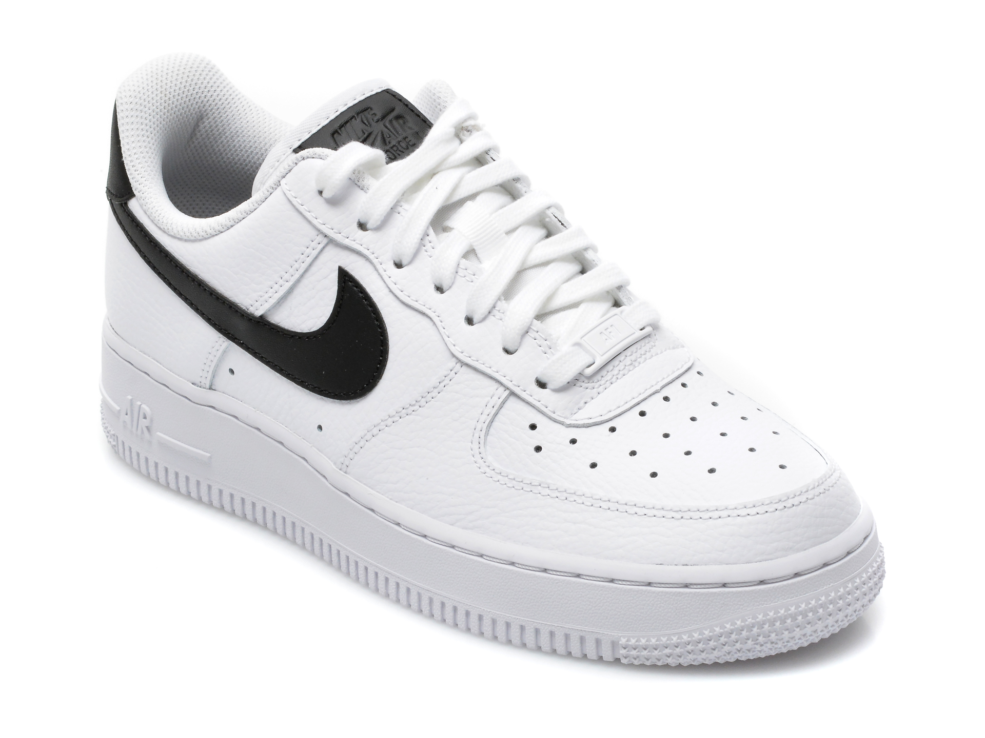 Pantofi sport NIKE albi, WMNS AIR FORCE 1 07, din piele naturala Nike imagine noua
