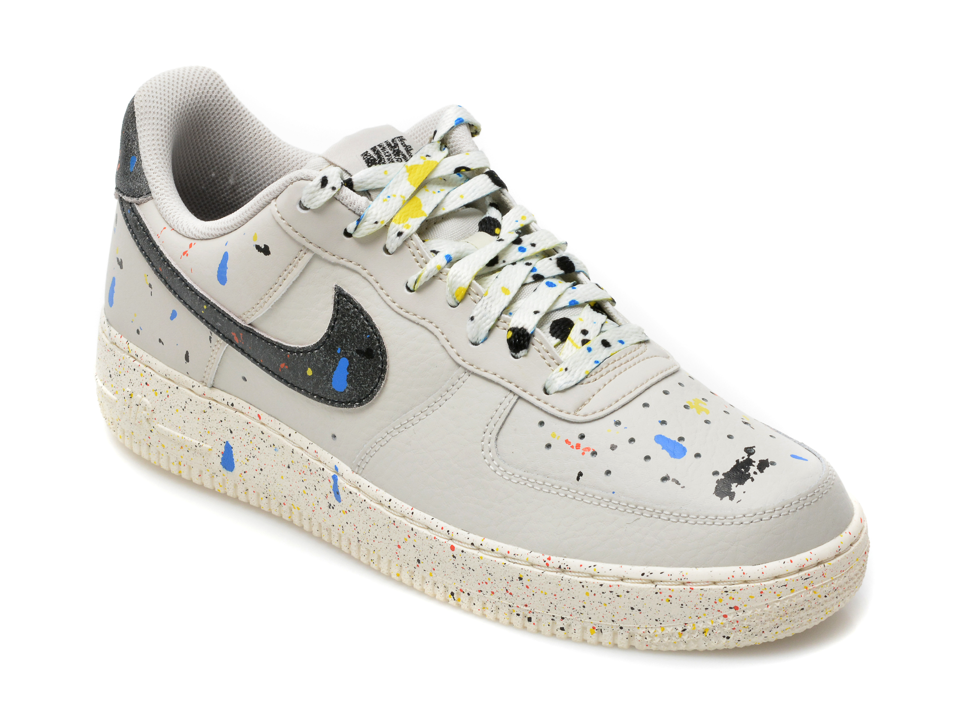 Pantofi sport NIKE gri, AIR FORCE 1 07, din piele naturala Nike imagine 2022 reducere