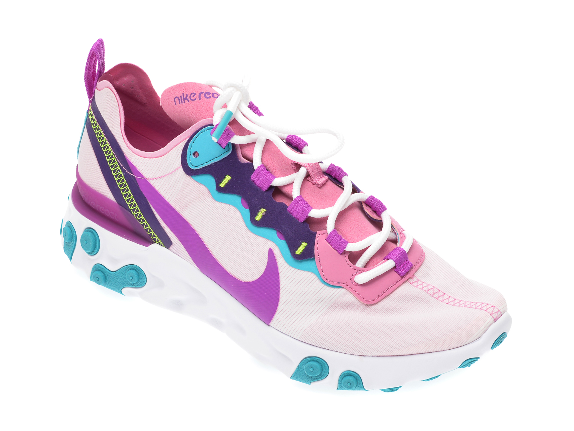 Pantofi sport NIKE multicolori, React Element 55, din material textil