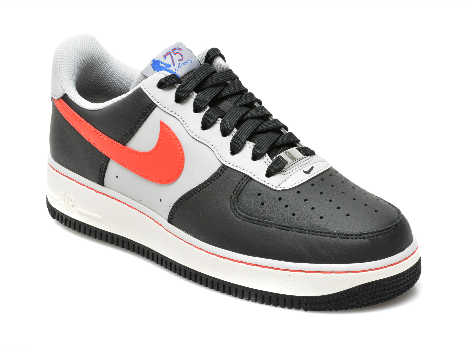 Pantofi sport NIKE negri, AIR FORCE 1 07 LV8 EMB, din piele naturala Nike imagine 2022 reducere