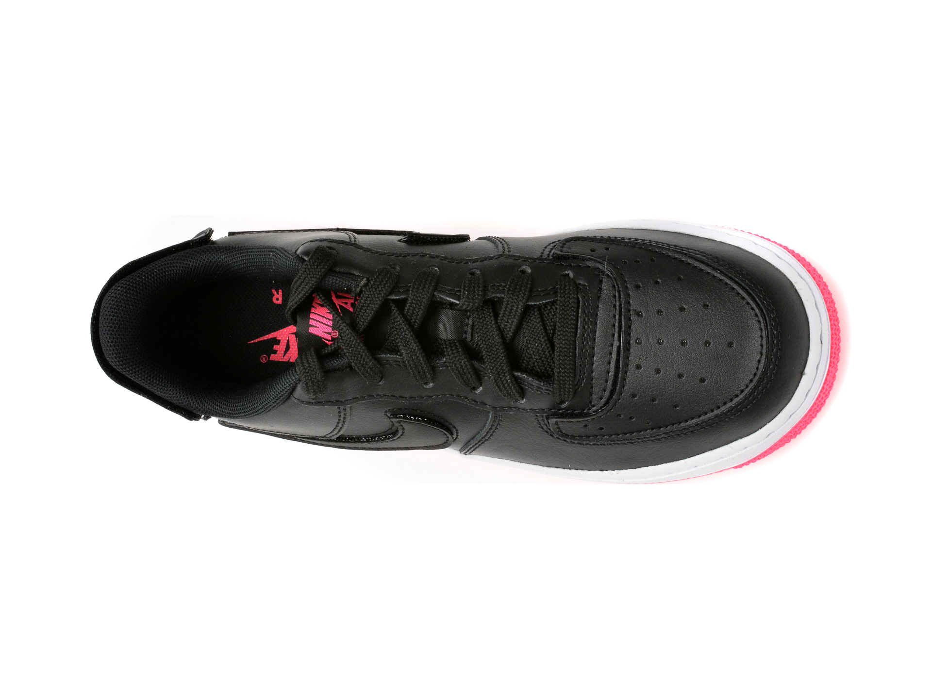 Pantofi sport NIKE negri, NIKE AF1/1 (GS), din piele ecologica - 5