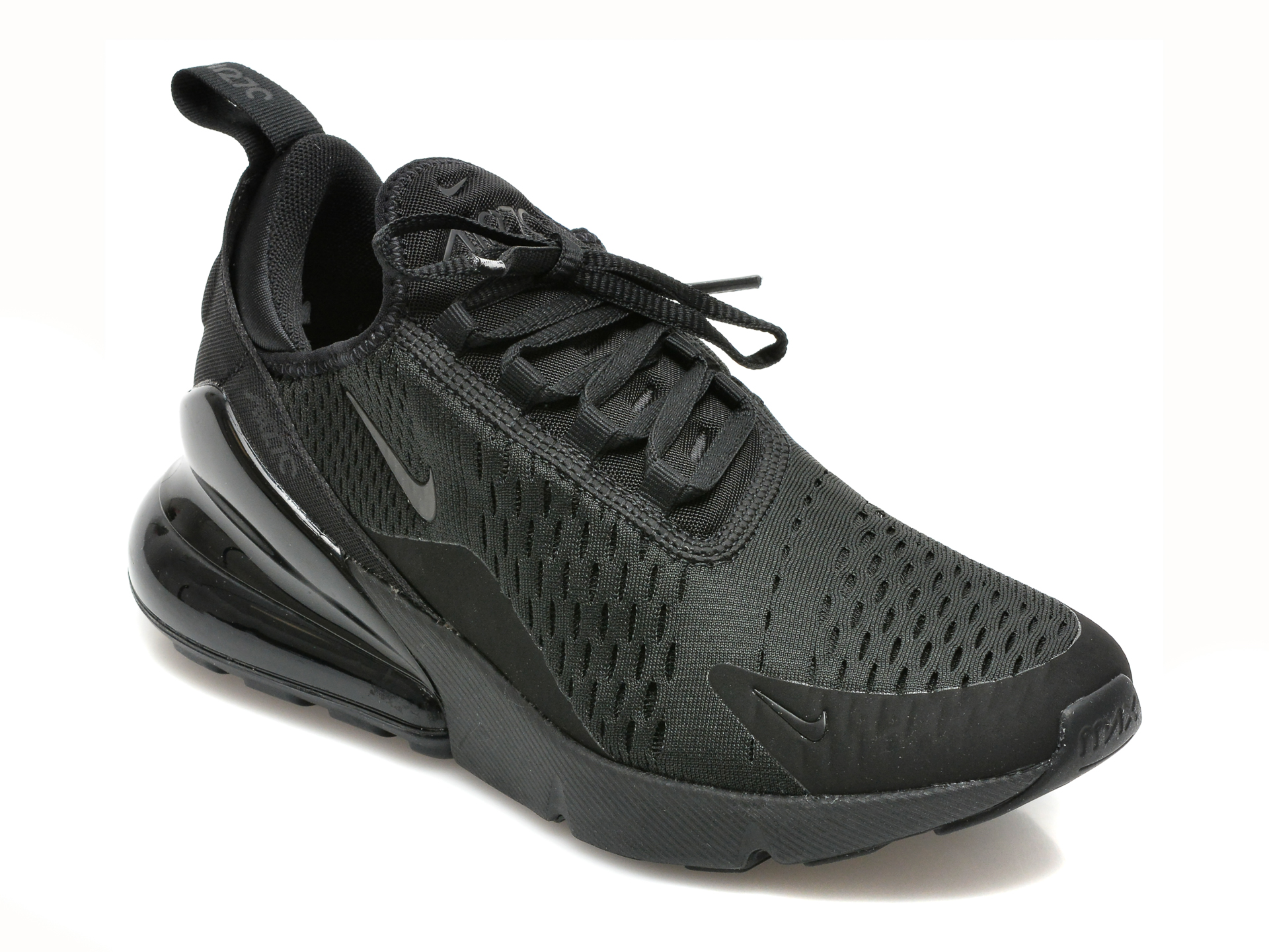 Pantofi sport NIKE negri, W AIR MAX 270, din material textil Nike imagine super redus 2022