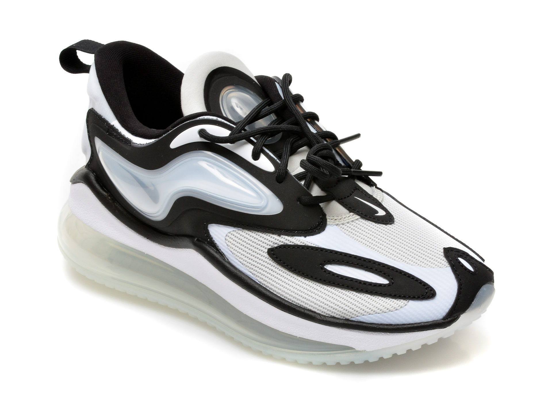 Pantofi sport NIKE negri, W AIR MAX ZEPHYR, din material textil si piele ecologica Nike