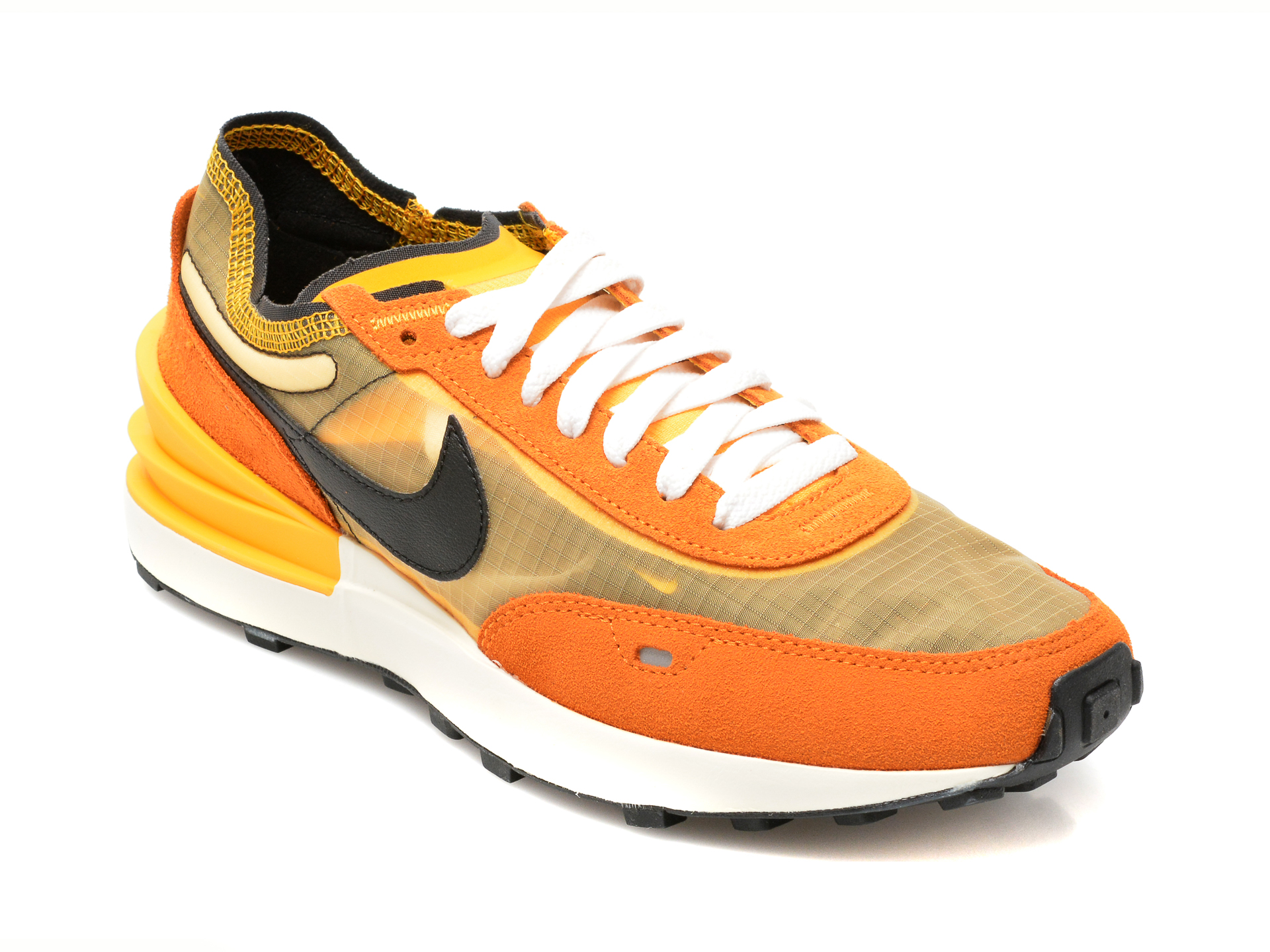 Pantofi sport NIKE portocalii, NIKE WAFFLE ONE SE, din material textil Nike Nike