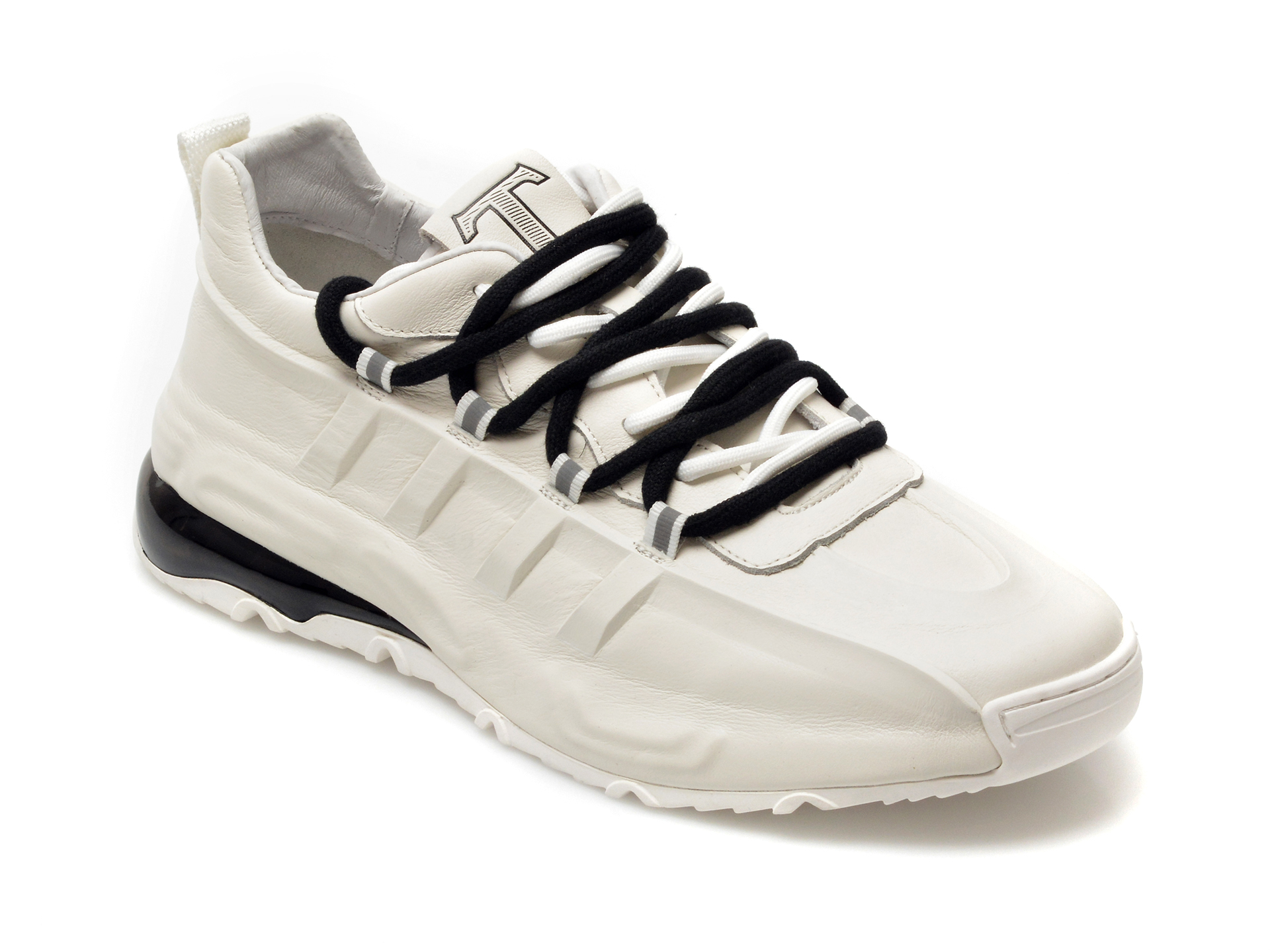 Pantofi sport OTTER albi, A69771, din piele naturala 2023 ❤️ Pret Super Black Friday otter.ro imagine noua 2022