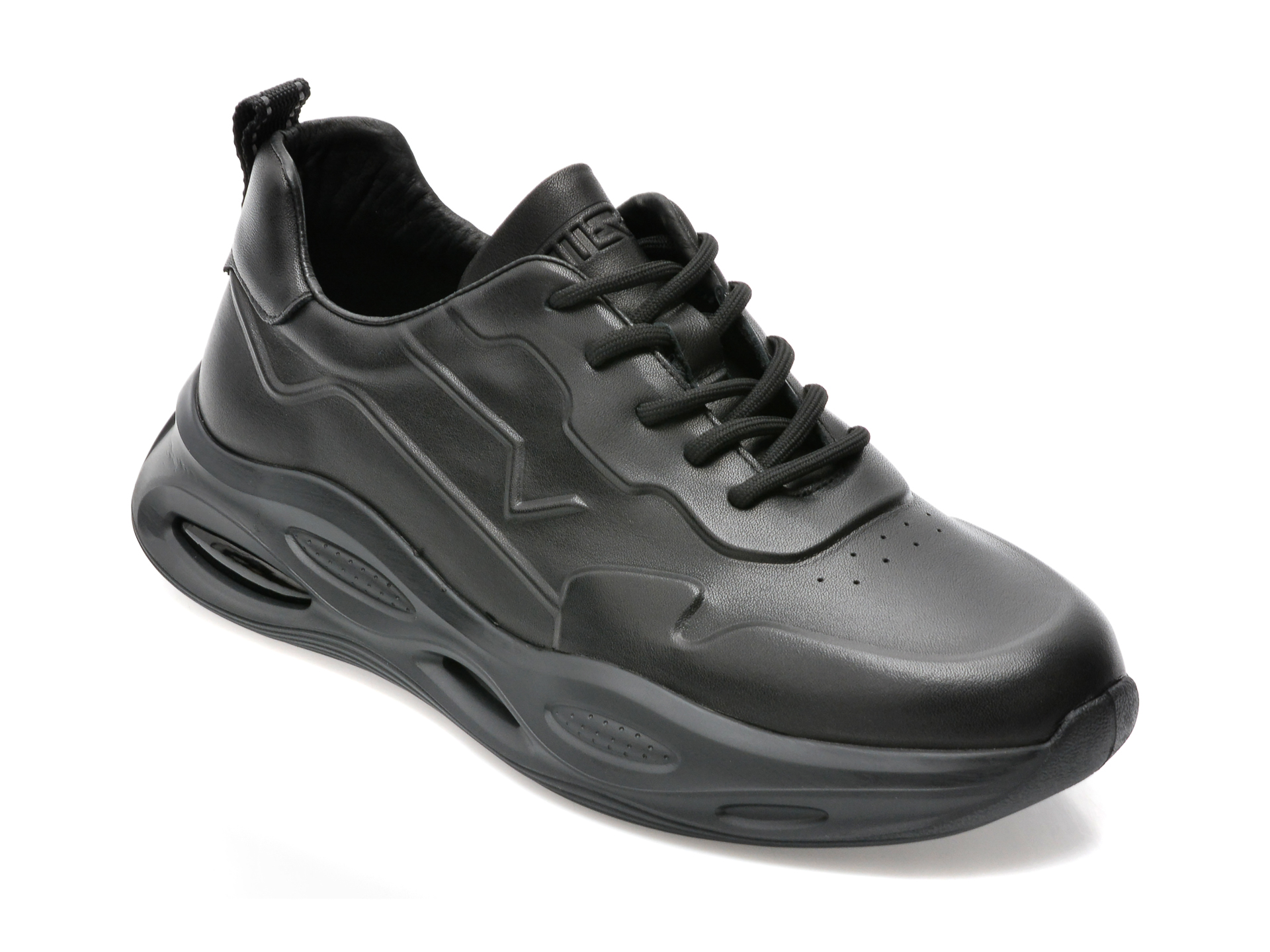 Pantofi sport OTTER negri, 216091, din piele naturala barbati 2023-03-24