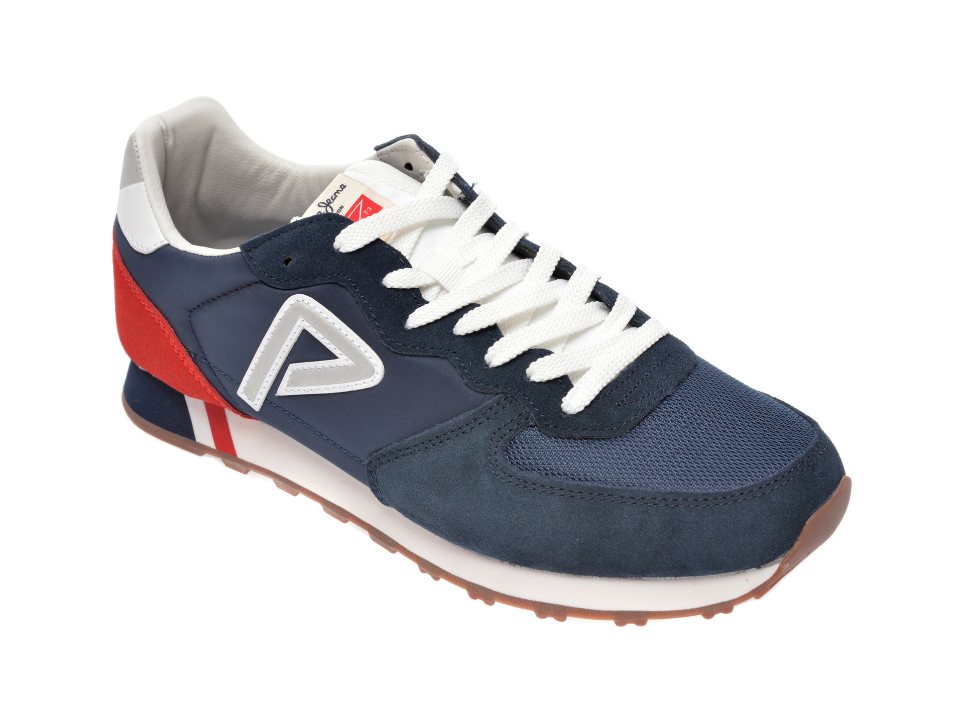 Pantofi sport PEPE JEANS albastri, MS30610, din material textil si piele intoarsa imagine