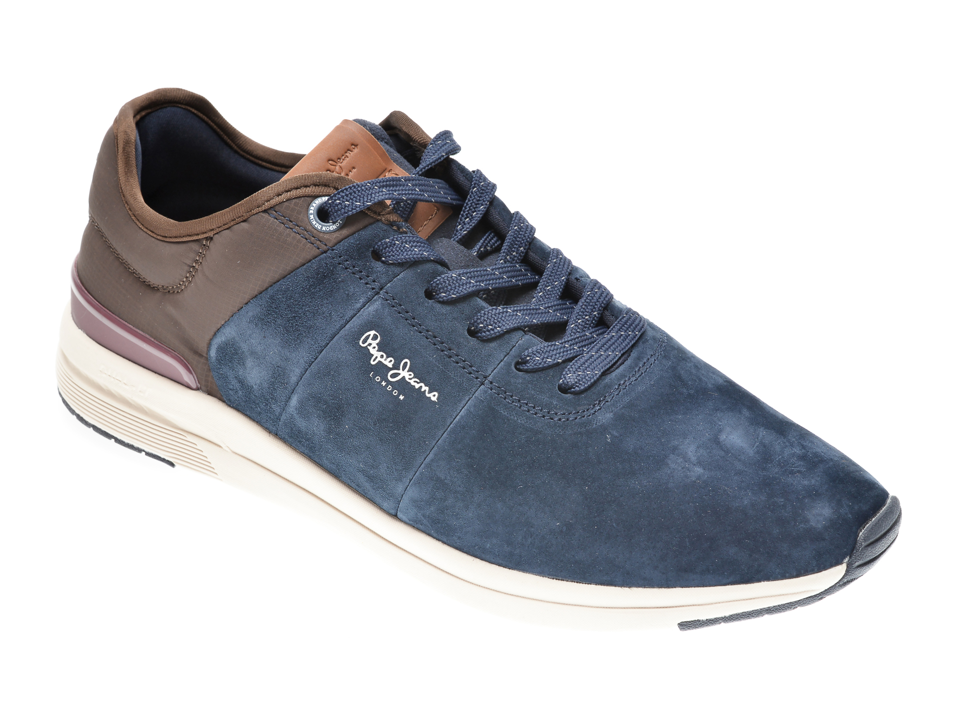 Pantofi sport PEPE JEANS albastri, MS30638, din piele intoarsa imagine