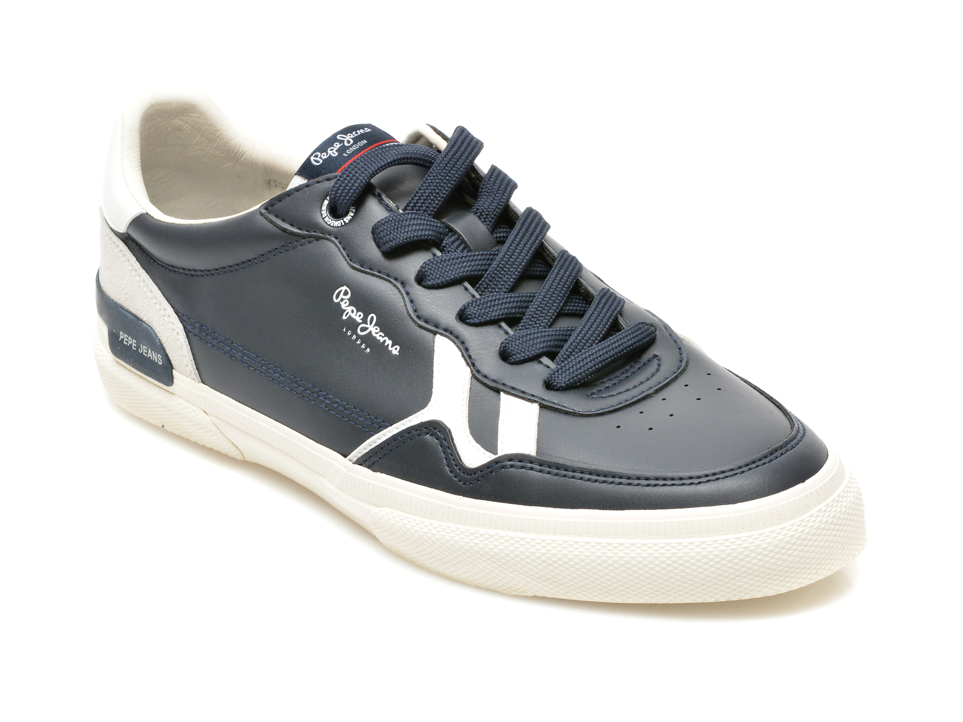 Pantofi sport PEPE JEANS albastri, MS30792, din piele ecologica otter imagine noua