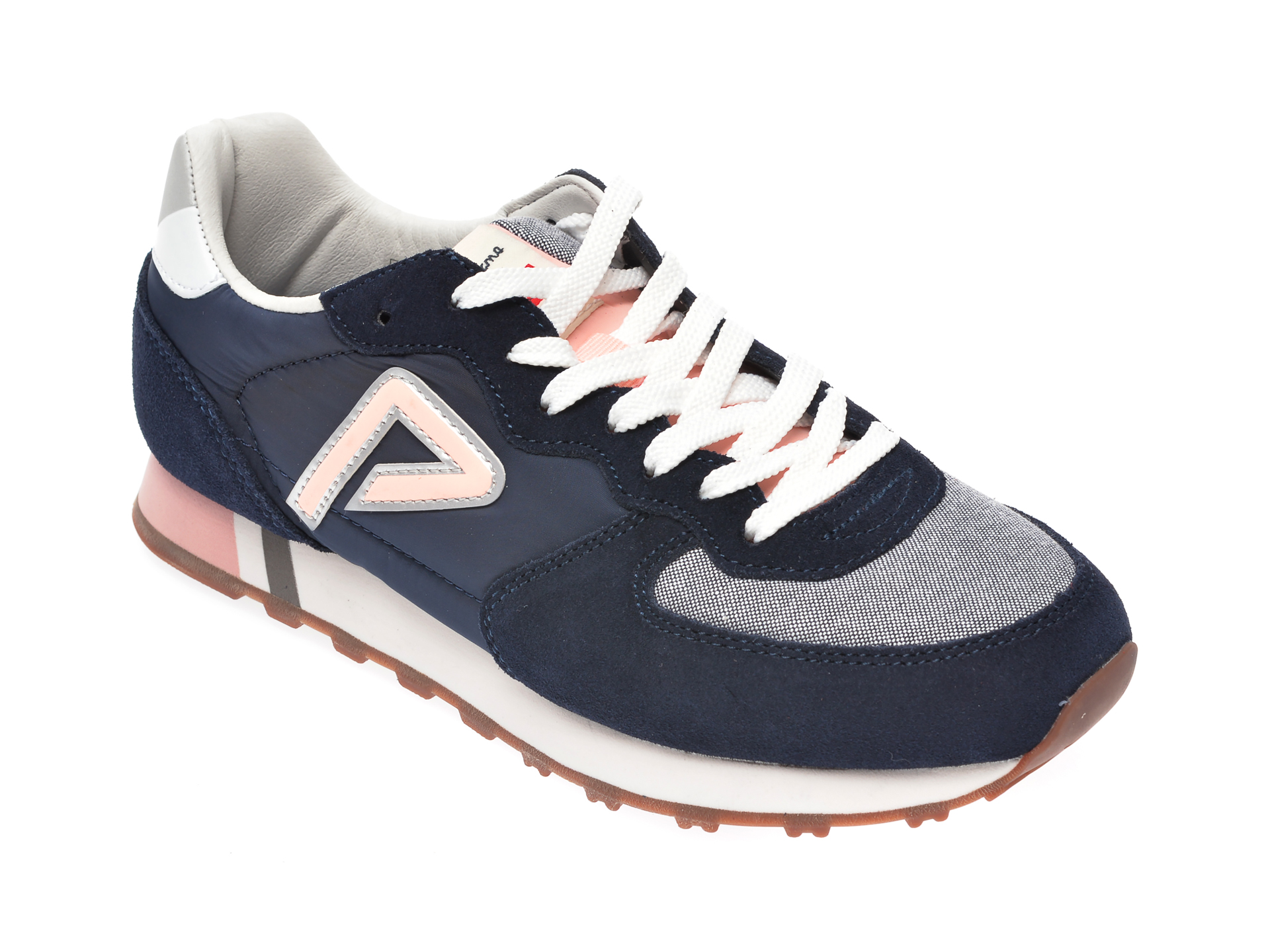 Pantofi sport PEPE JEANS bleumarin, LS31005, din material textil si piele intoarsa