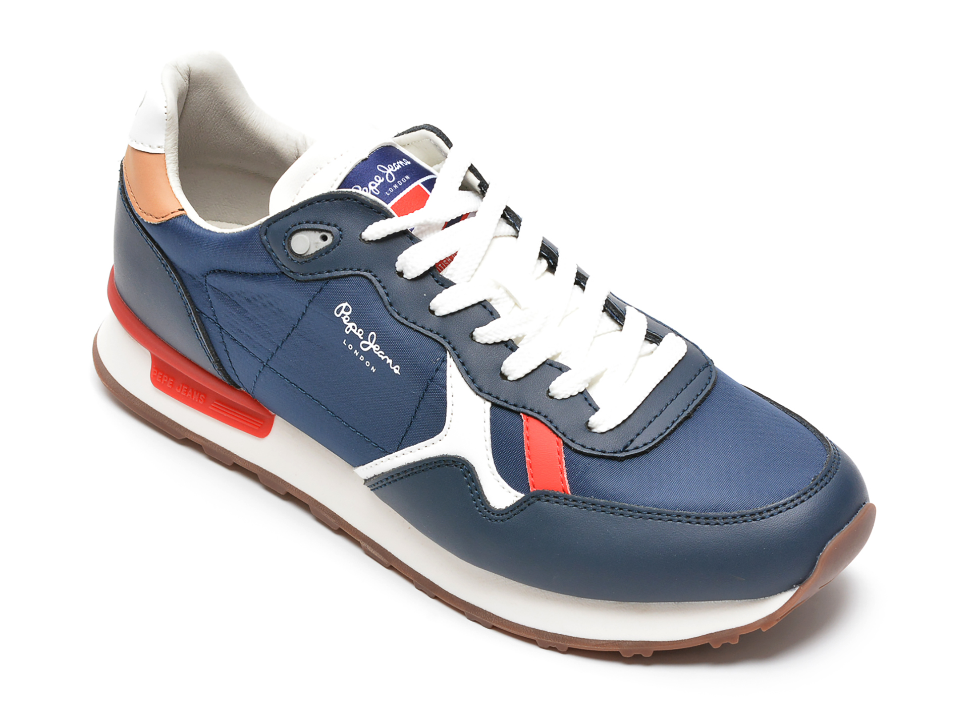 Pantofi sport PEPE JEANS bleumarin, MS30805, din material textil si piele naturala otter.ro