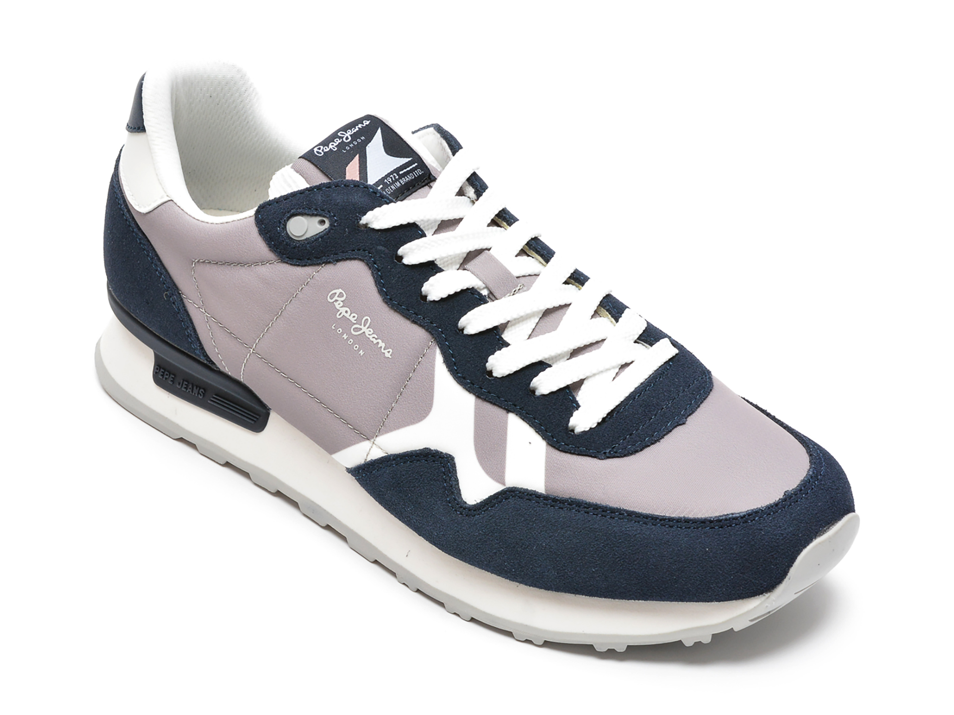 Pantofi sport PEPE JEANS bleumarin, MS30807, din material textill si piele naturala otter.ro otter.ro