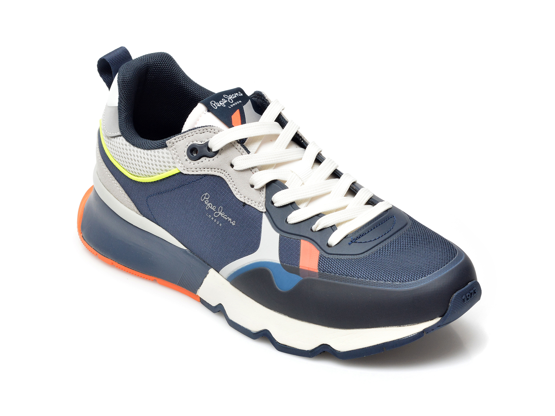 Pantofi sport PEPE JEANS bleumarin, MS30832, din material textil si piele ecologica 2023 ❤️ Pret Super Black Friday otter.ro imagine noua 2022