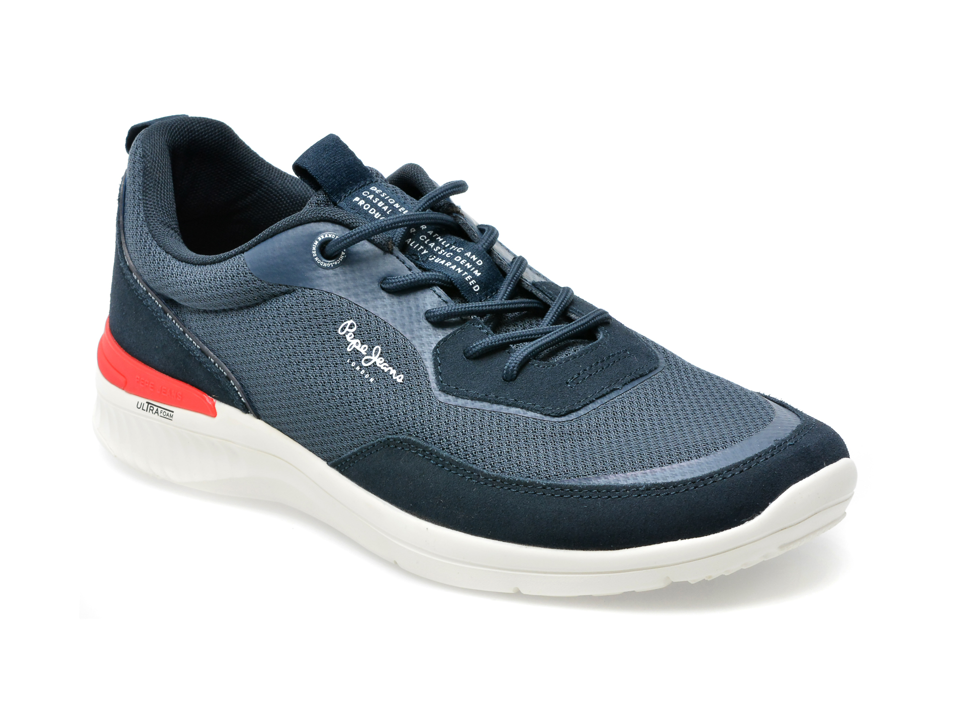 Pantofi sport PEPE JEANS bleumarin, MS30926, din material textil /barbati/pantofi imagine super redus 2022