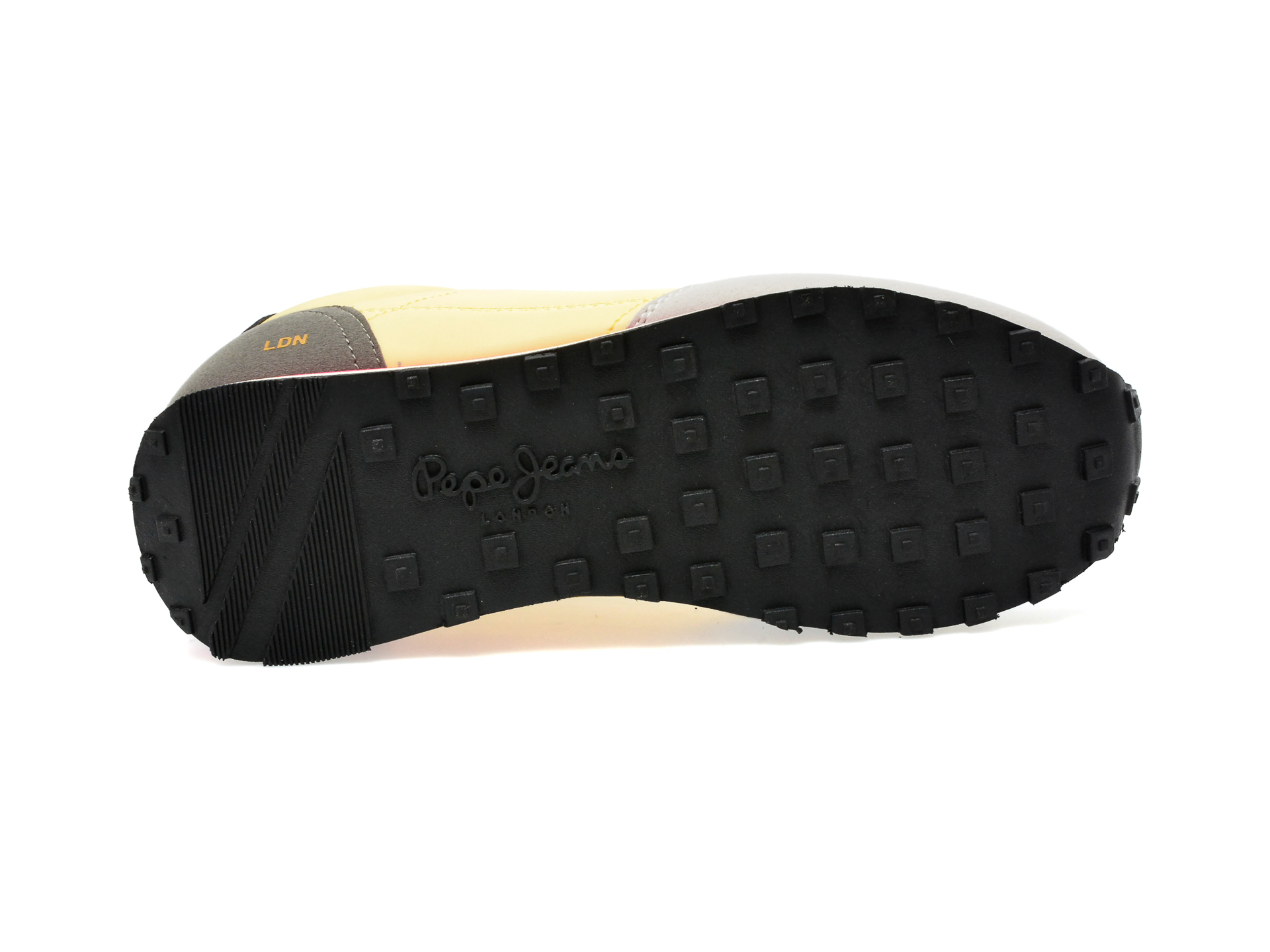 Pantofi sport PEPE JEANS galbeni, LS31487, din piele ecologica si material textil