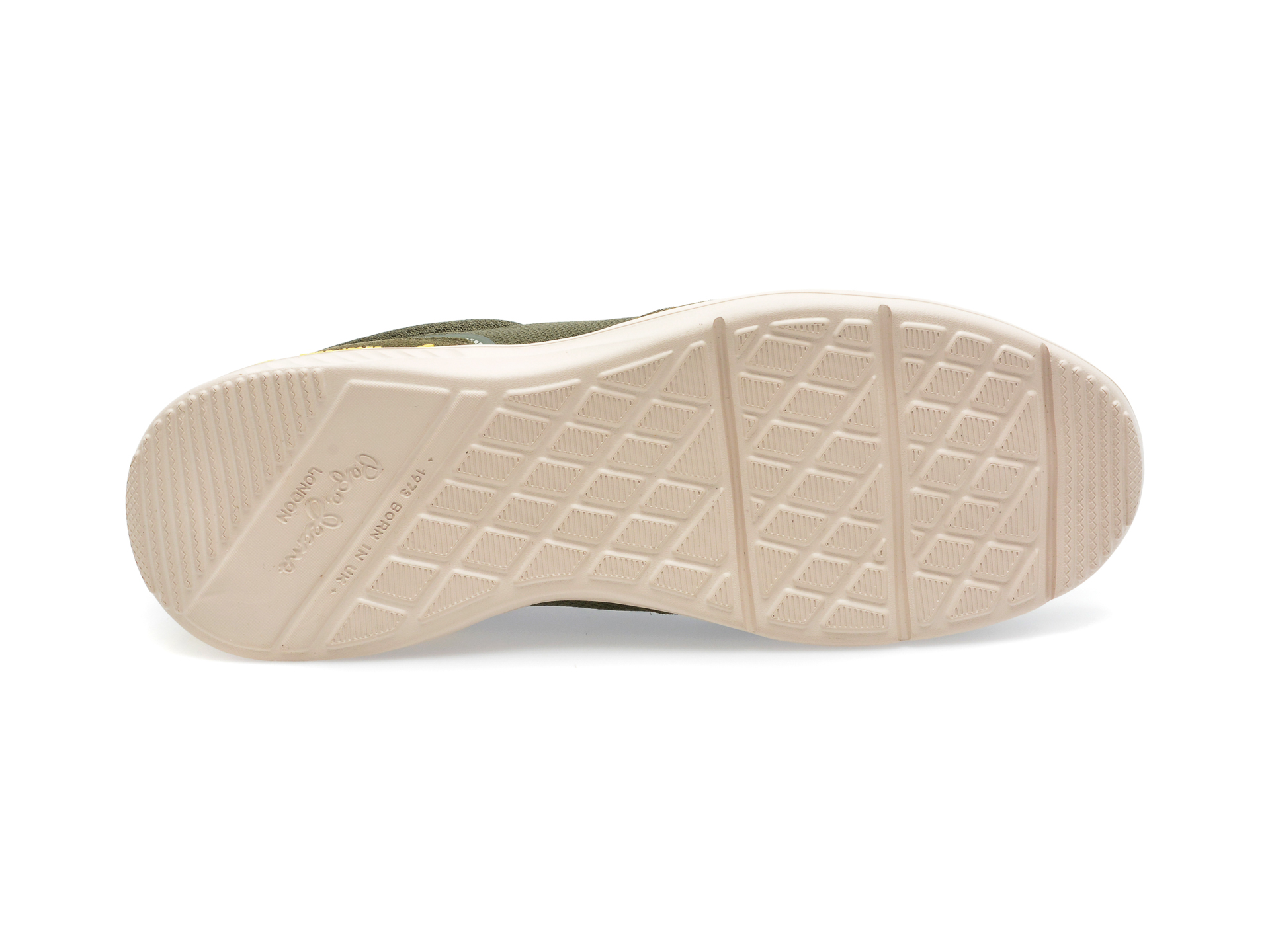 Pantofi sport PEPE JEANS kaki, MS30926, din material textil si piele intoarsa