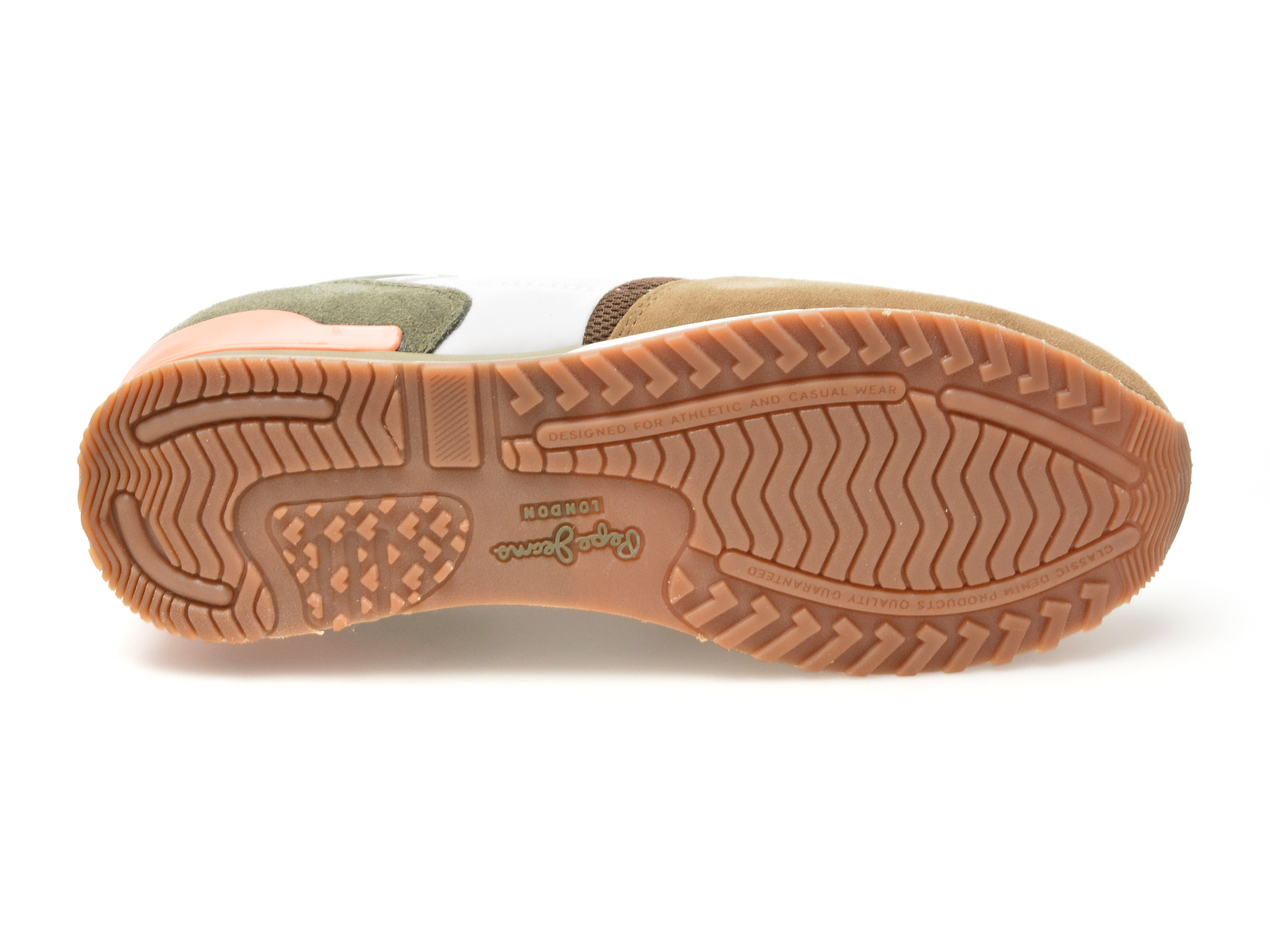 Pantofi sport PEPE JEANS maro, LONDON URBAN, din material textil