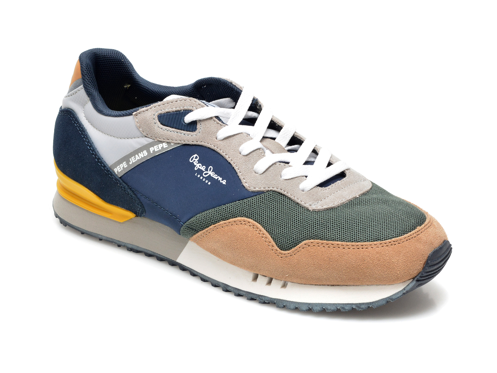 Pantofi sport PEPE JEANS maro, MS30822, din material textil si piele naturala otter.ro